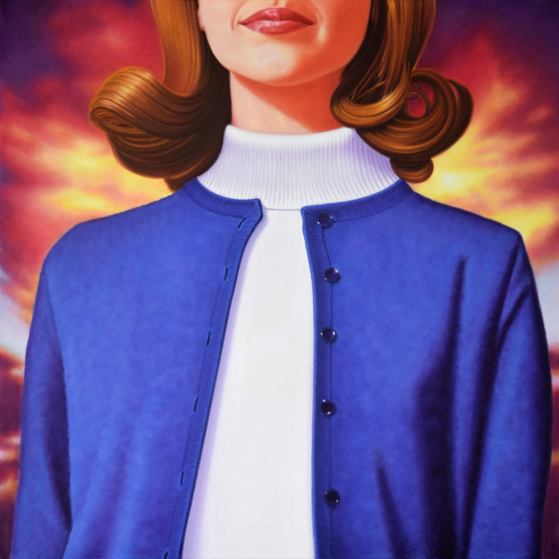 Worsted Wool, 42 x 42 in, oil on canvas, 2015