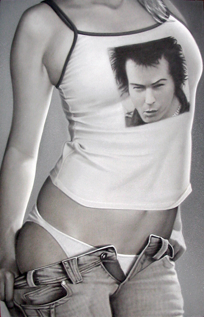 Sid Vicious, 42 x 27 in, oil on canvas, 2006