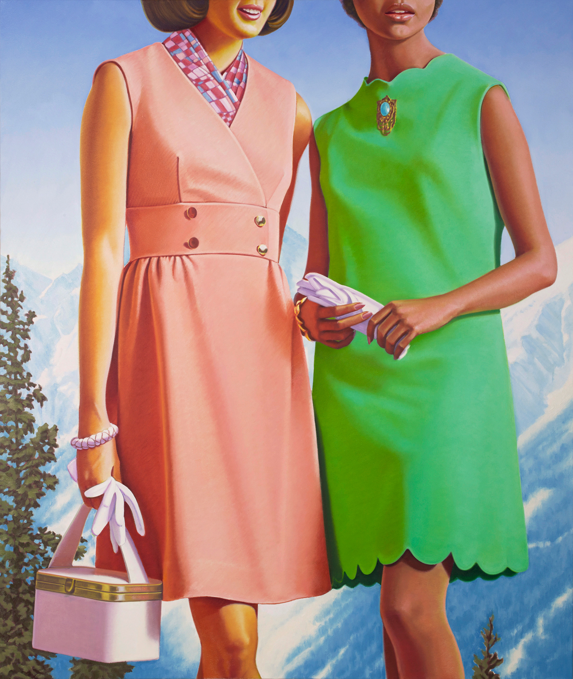 Lighter Color Combinations, 64 x 54 in, oil on canvas, 2014