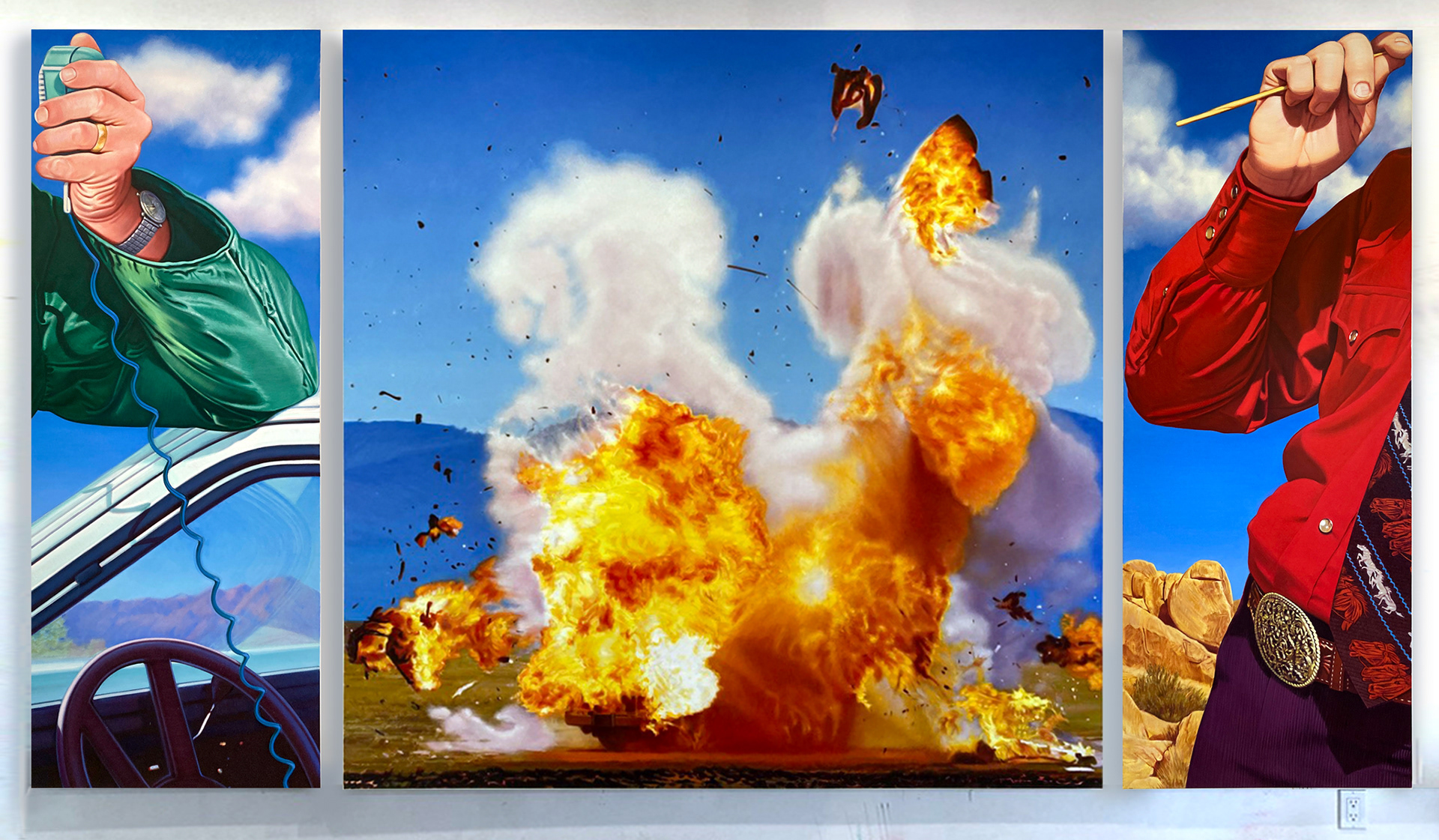 San Bernardino, 84 x 148 in, oil on canvas, 2021 