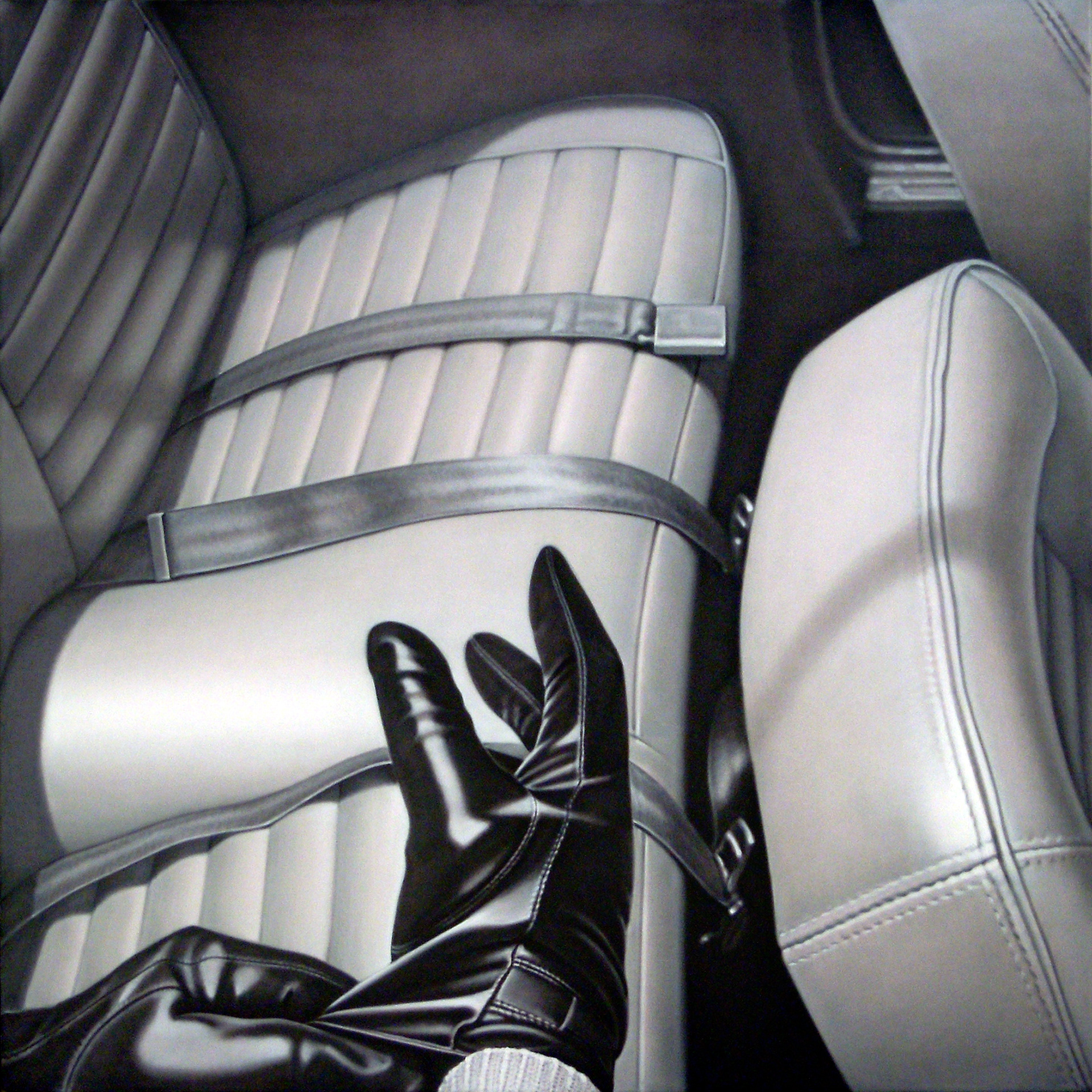 Back Seat, 60 x 60 in, oil on canvas, 2012