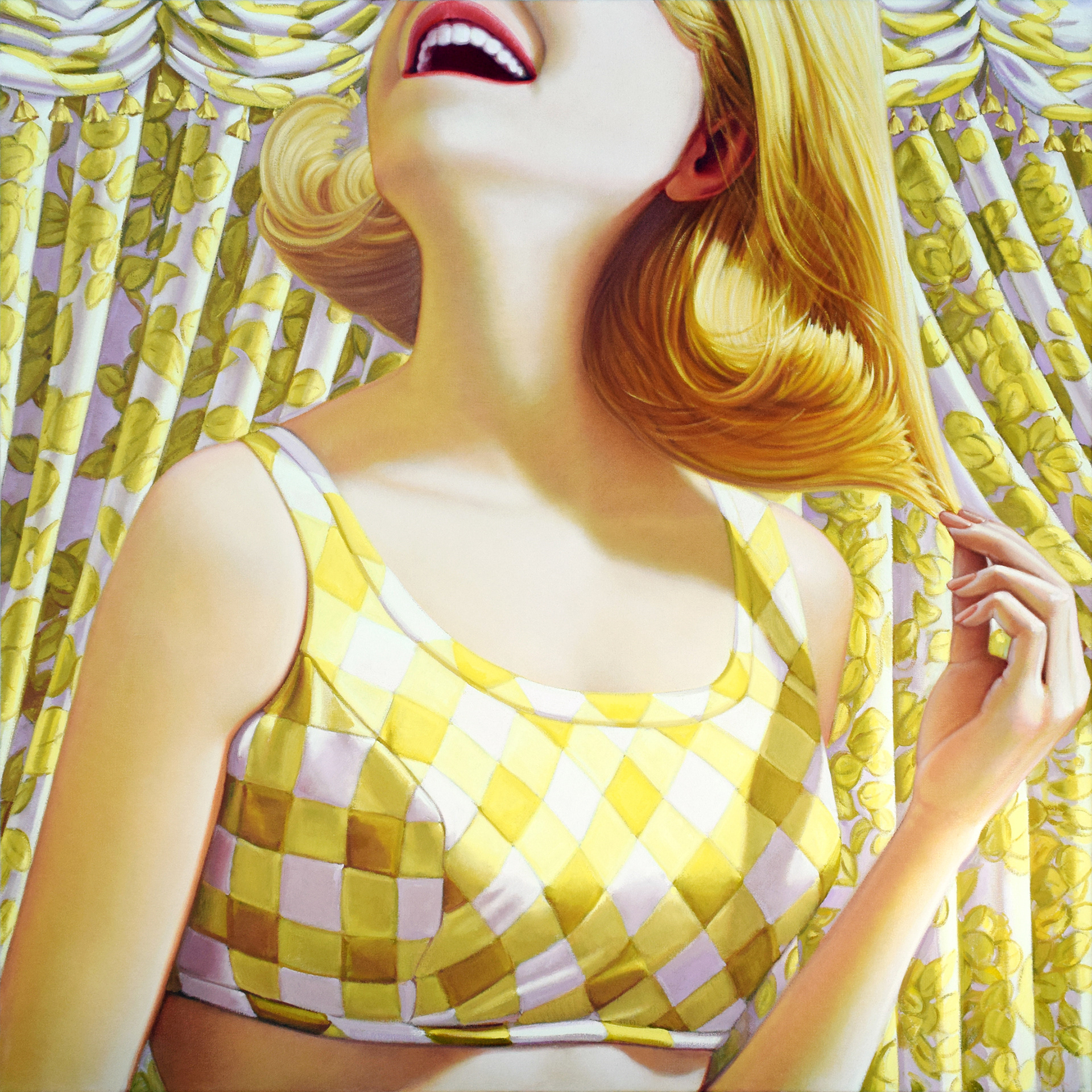 Gold Rush, 44 x 44 in, oil on canvas, 2017