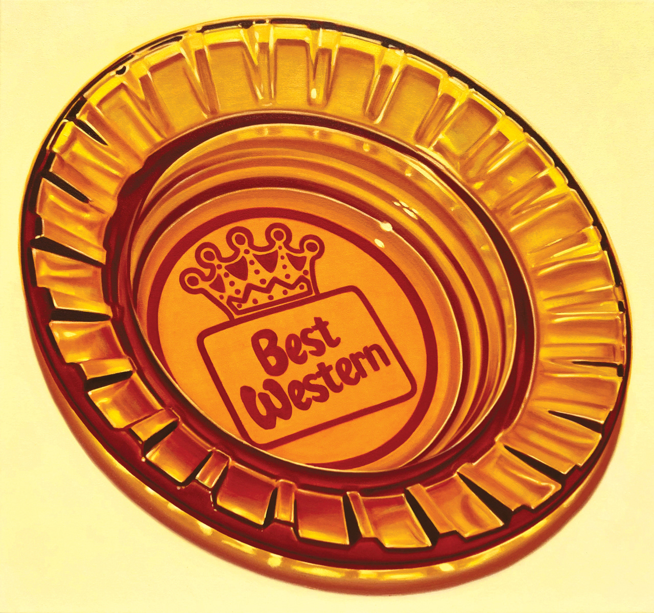 Best Western, 30 x 32 in, oil on canvas, 2022