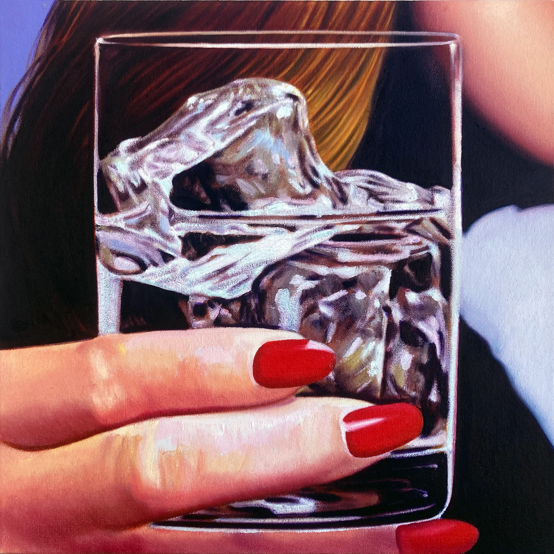 Ask for It, 16 x 16 in, oil on canvas mounted on panel, 2023