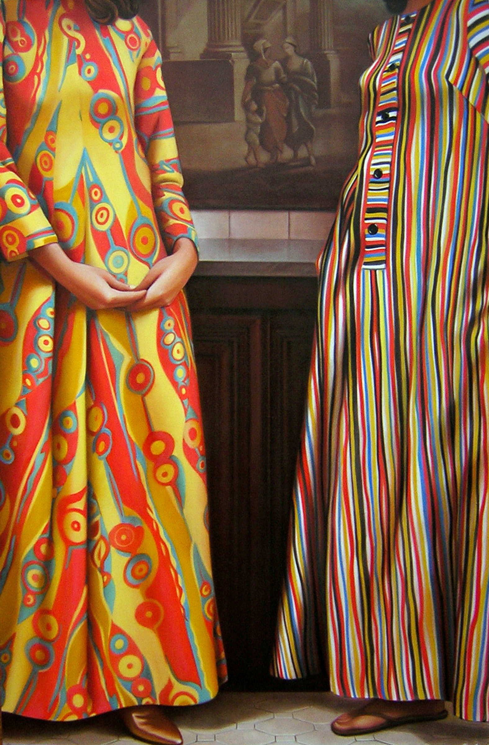 Exotic Prints, 96 x 63 in, oil on canvas, 2007