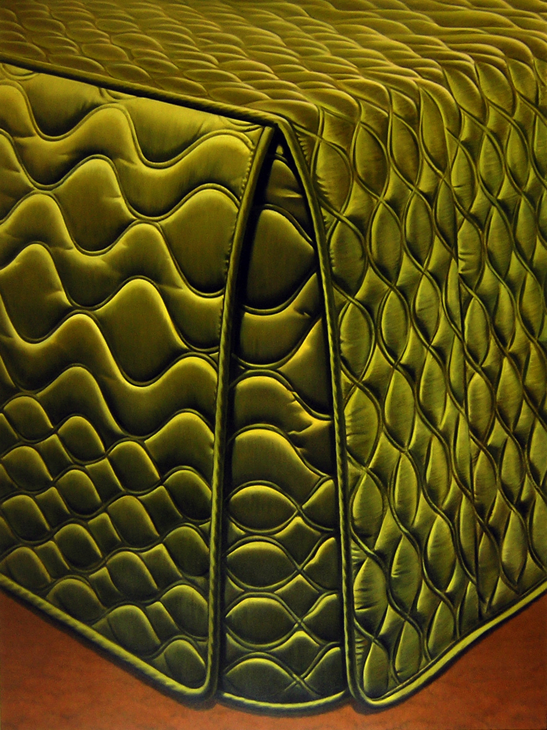 Fitted Style, 96 x 72 in, oil on canvas, 2003