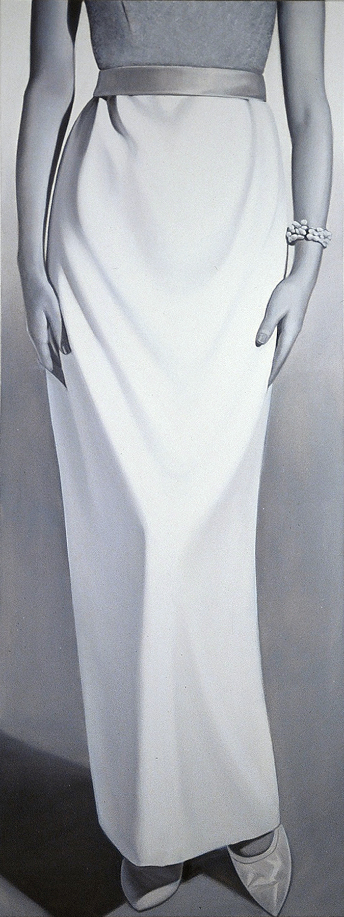 Glittery Glamour, 72 x 27 in, oil on canvas, 2002