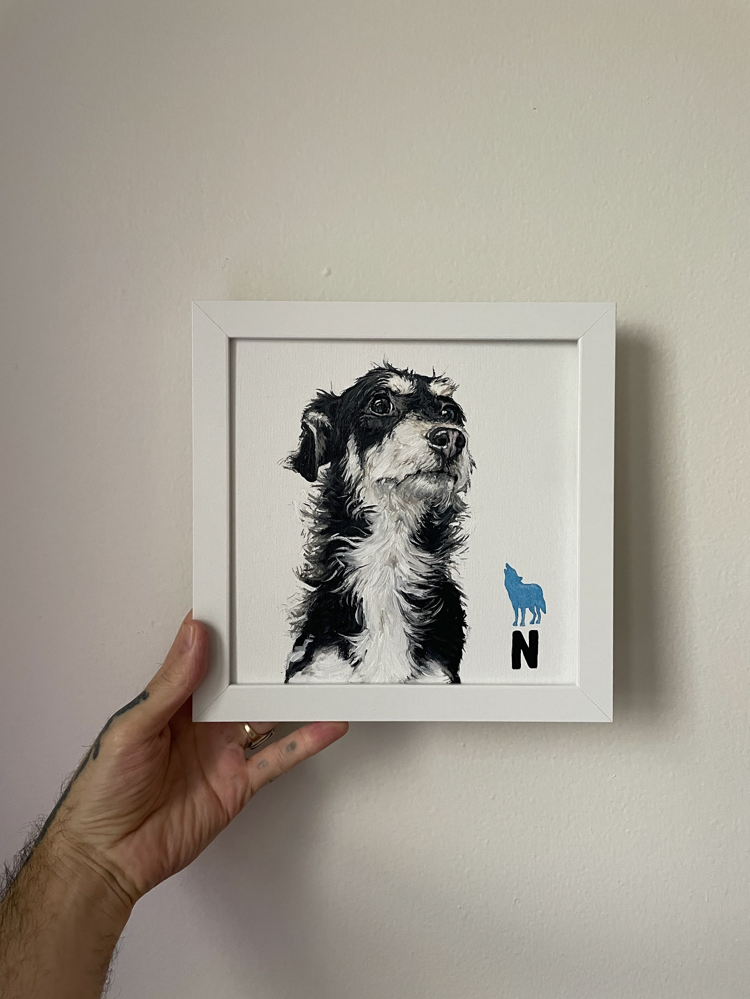 Pip, oil on canvas, 8"x8"