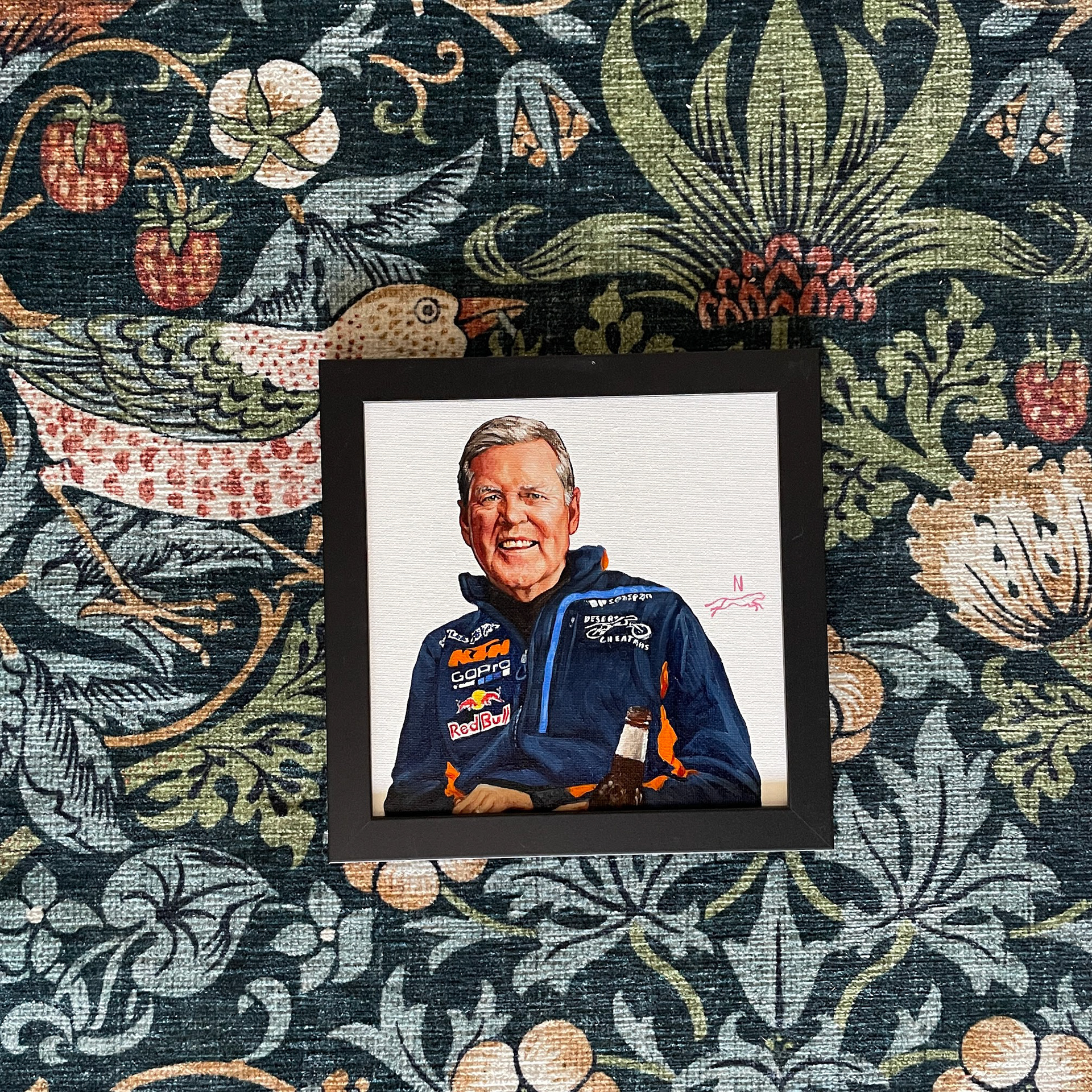 Steve Erickson, oil on canvas, 8"x8"