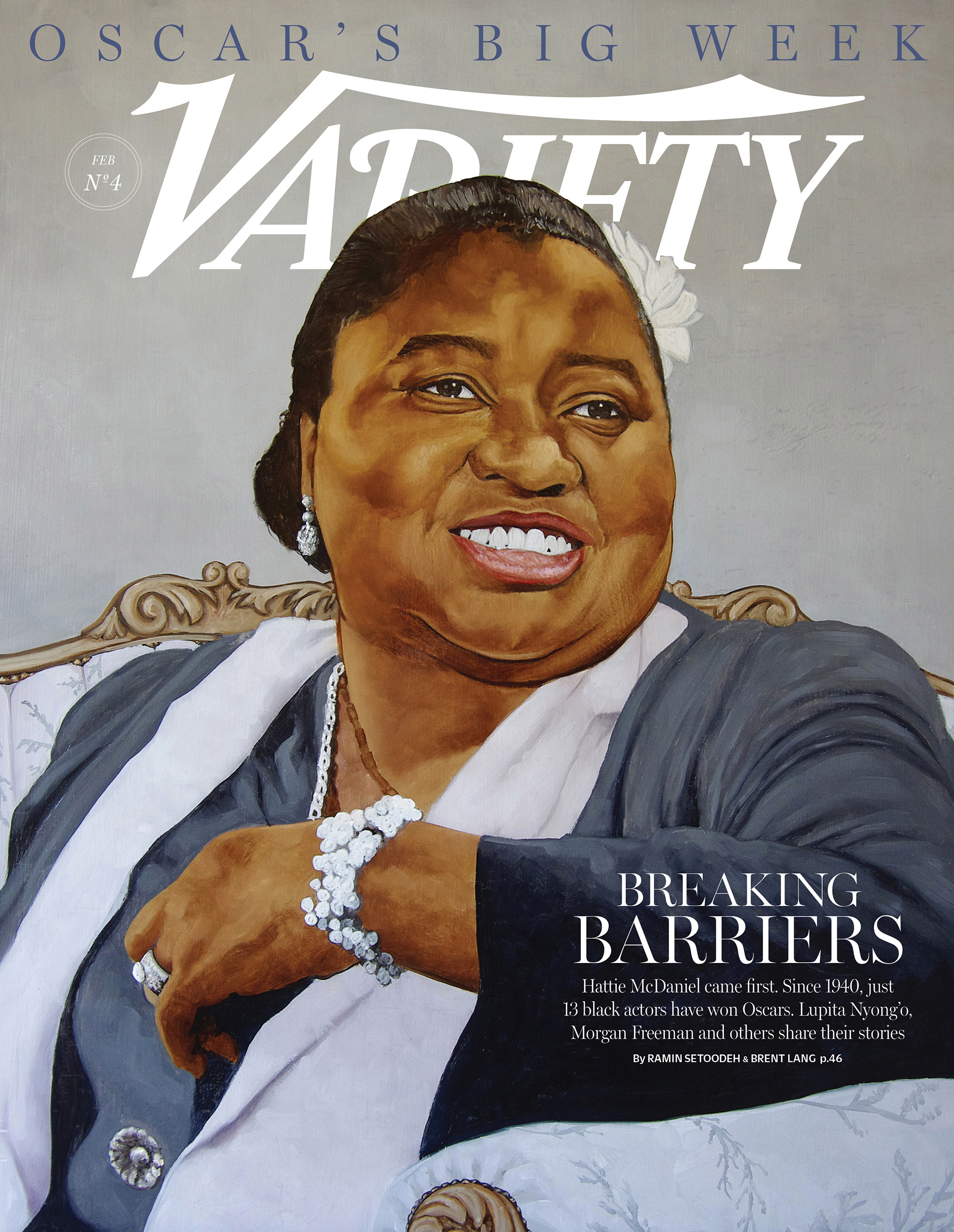 Portrait of Hattie McDaniel, First Black Winner of an Oscar for Gone With The Wind, Variety Magazine, Oil Paint, by artist Jaxon Northon
