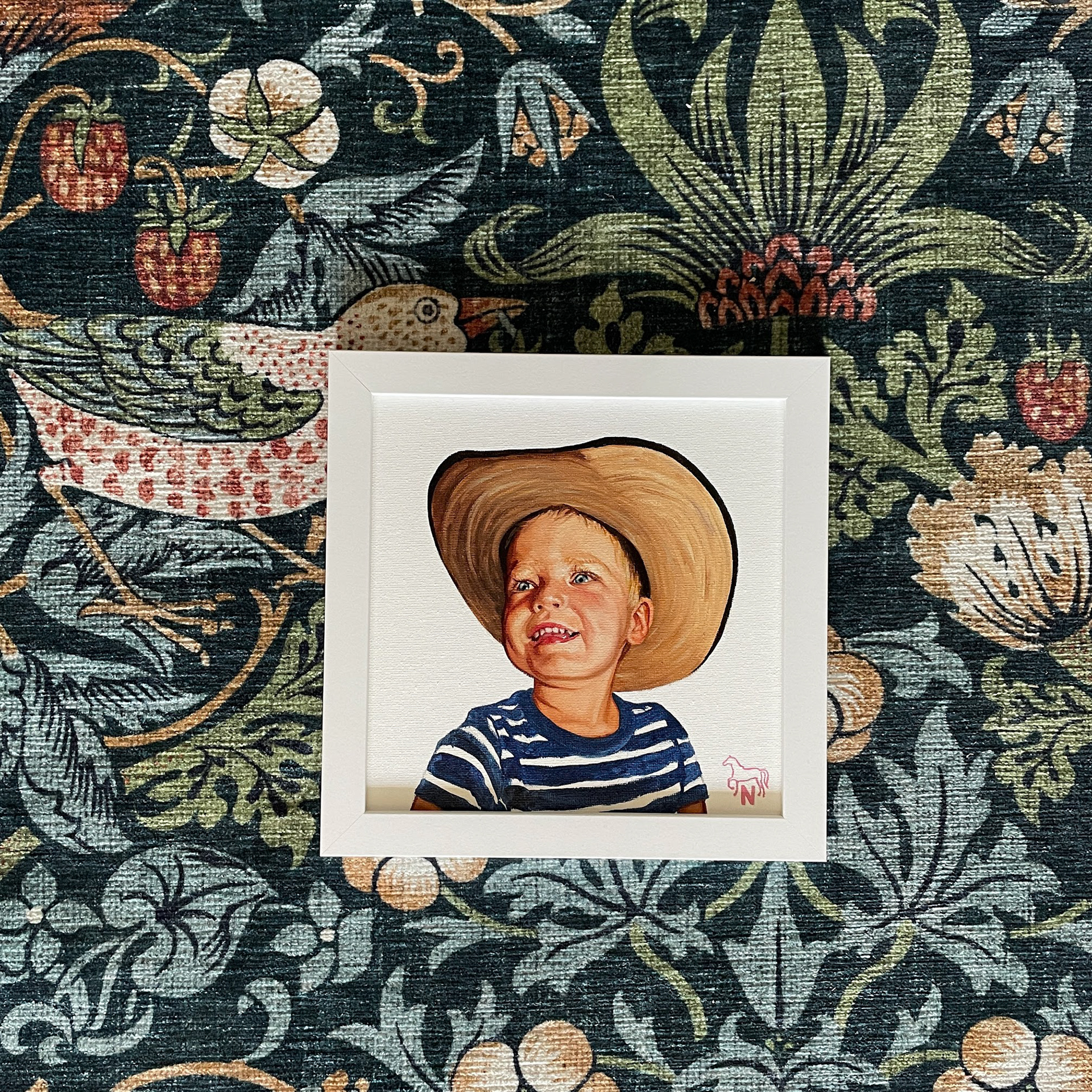 Chance, oil on canvas, 8"x8"