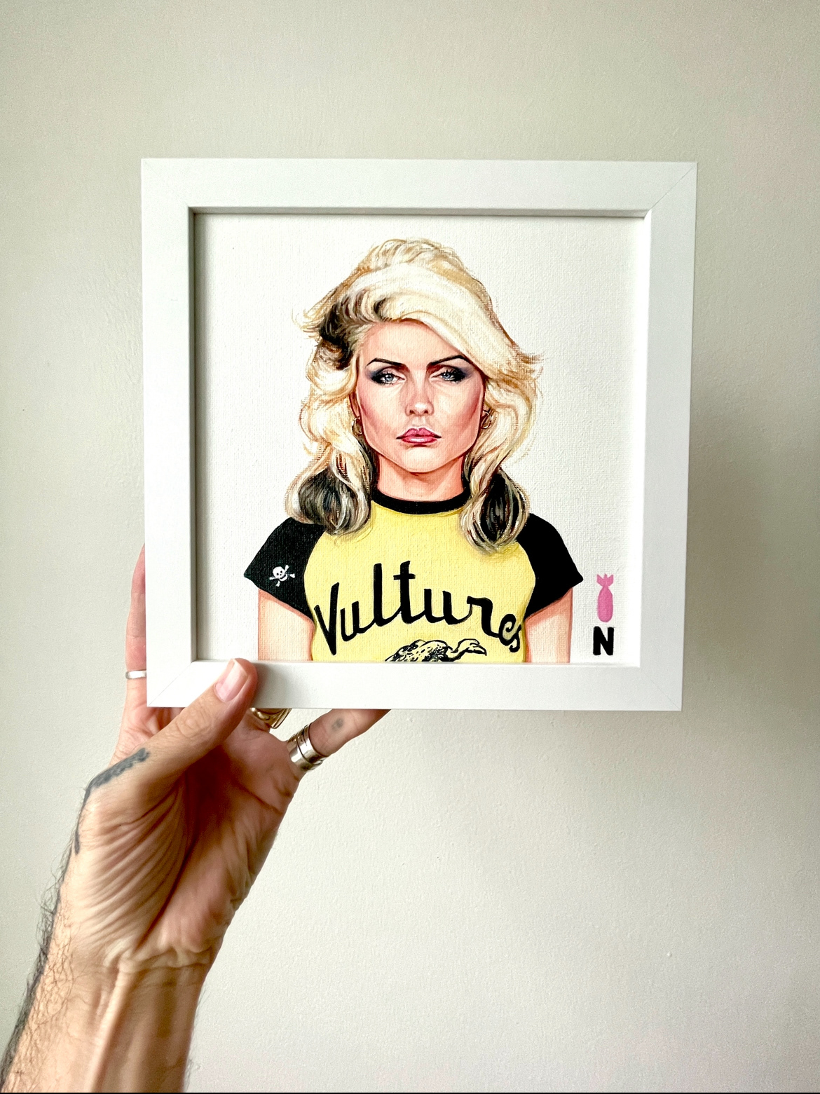 Debbie Harry , oil on Canvas, 8"x8"