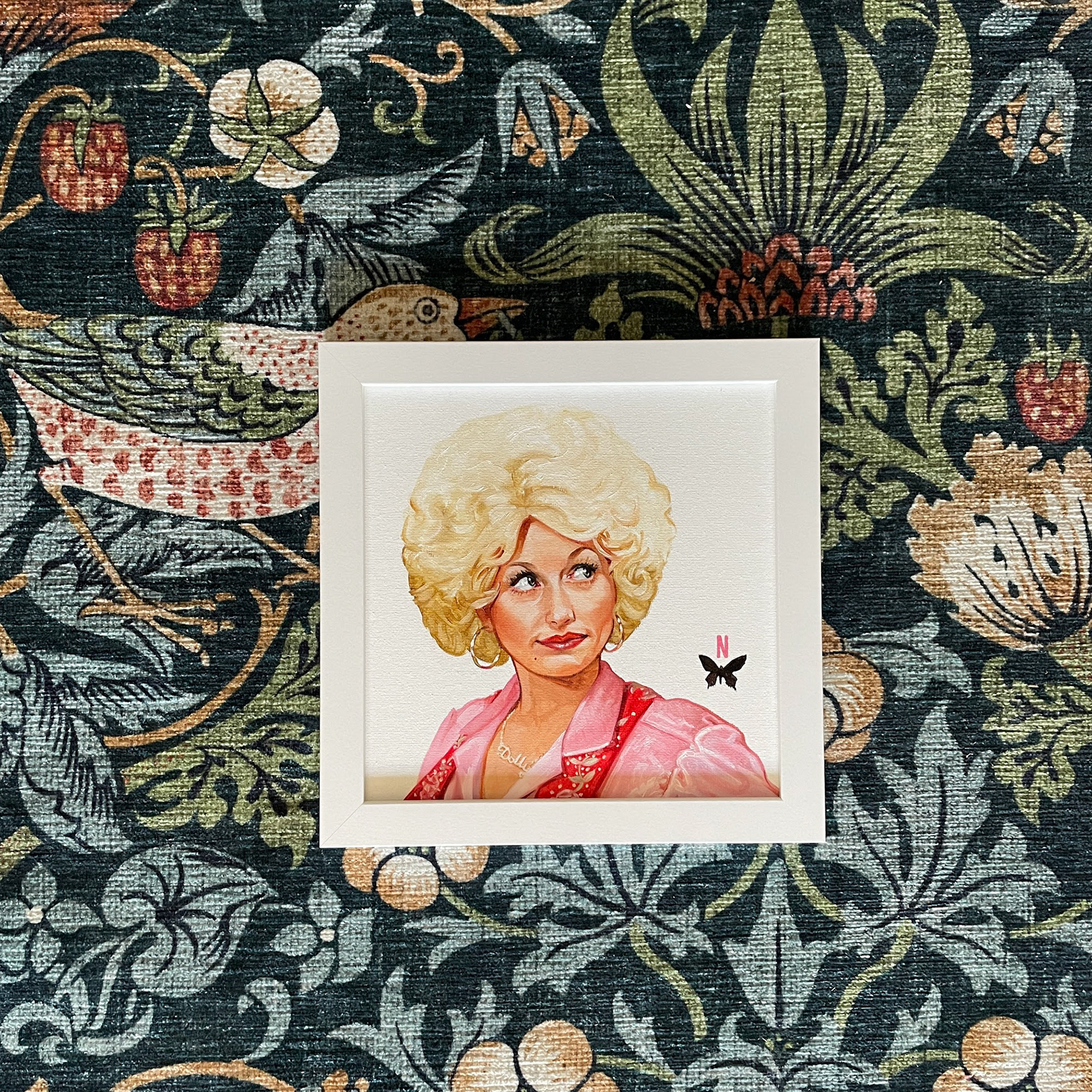 Dolly Parton 3, oil on canvas, 8"x8"