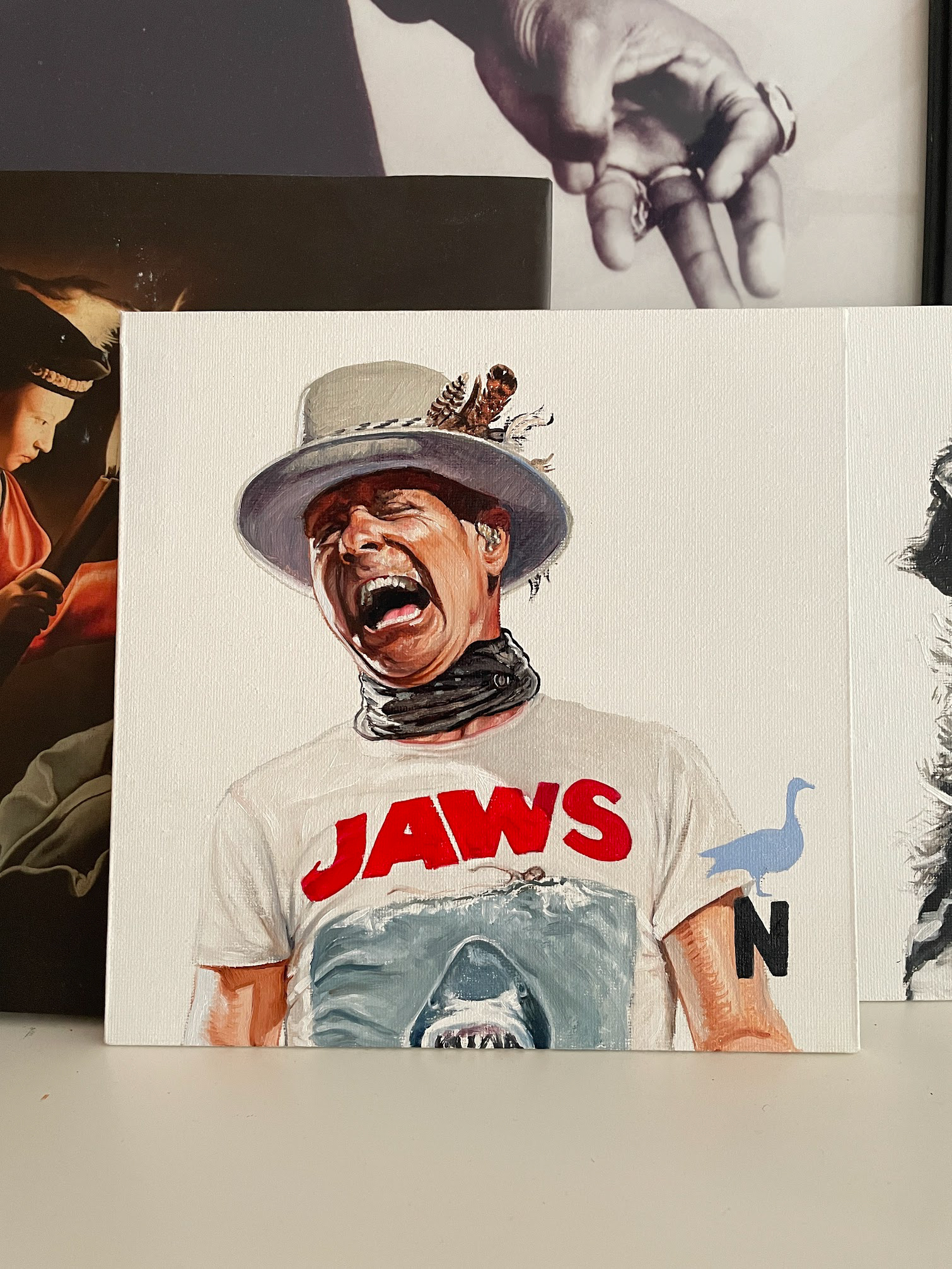 Gord Downie, oil on canvas, 8"x8"