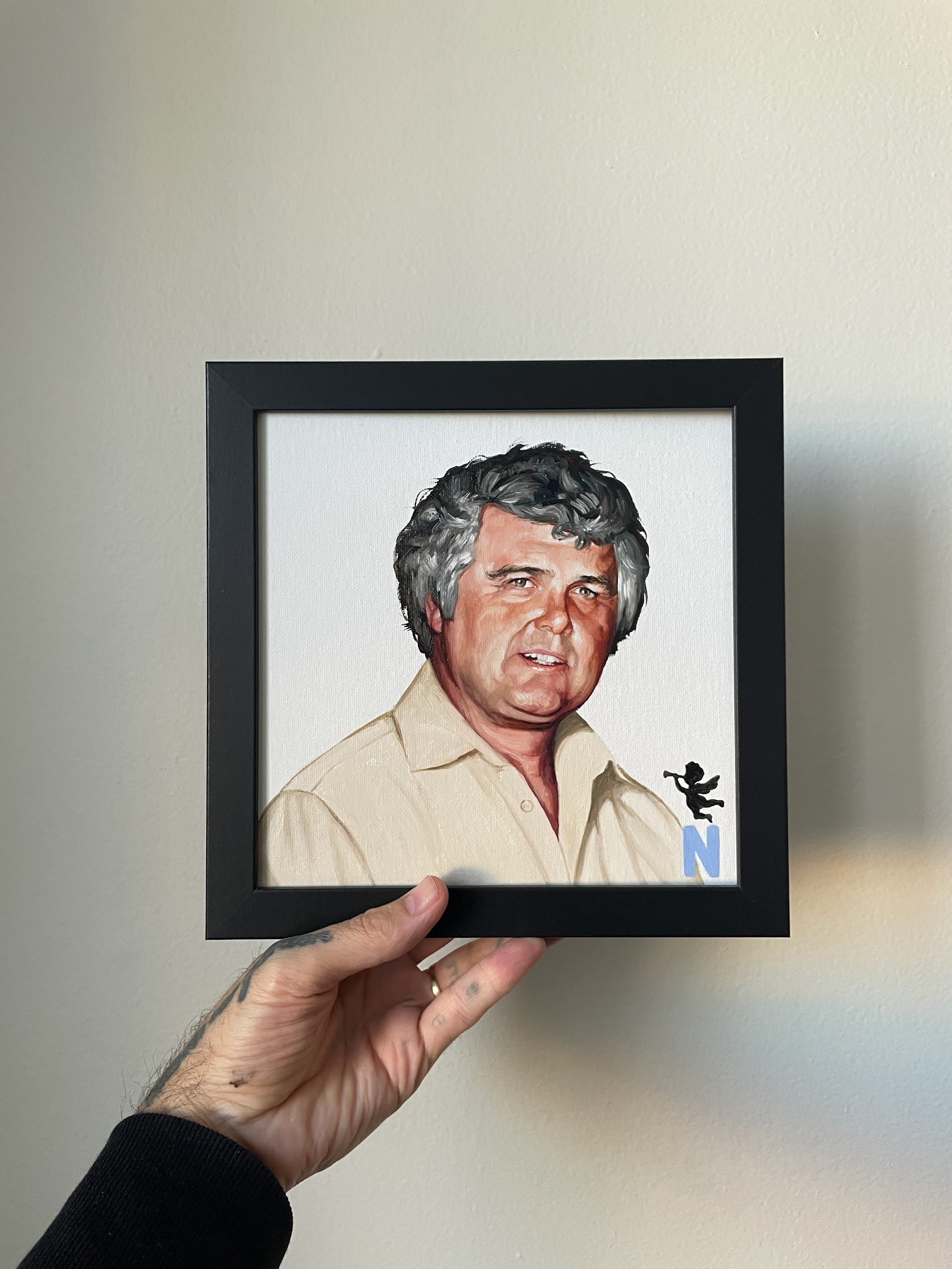 Paul Alexander Dosch, oil on canvas, 8"x8"