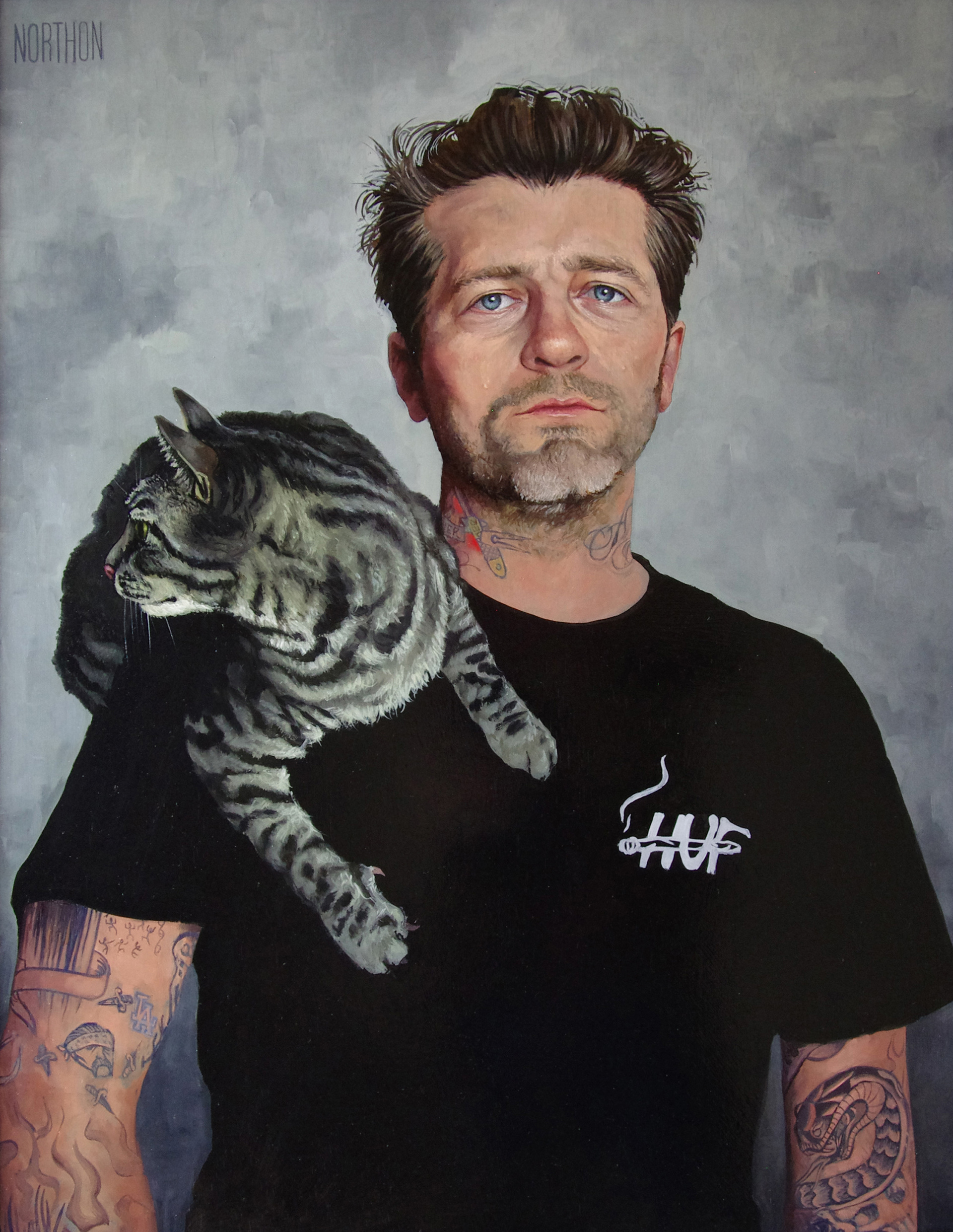 "Jake Griffin", oil on panel, 28"x22" inches