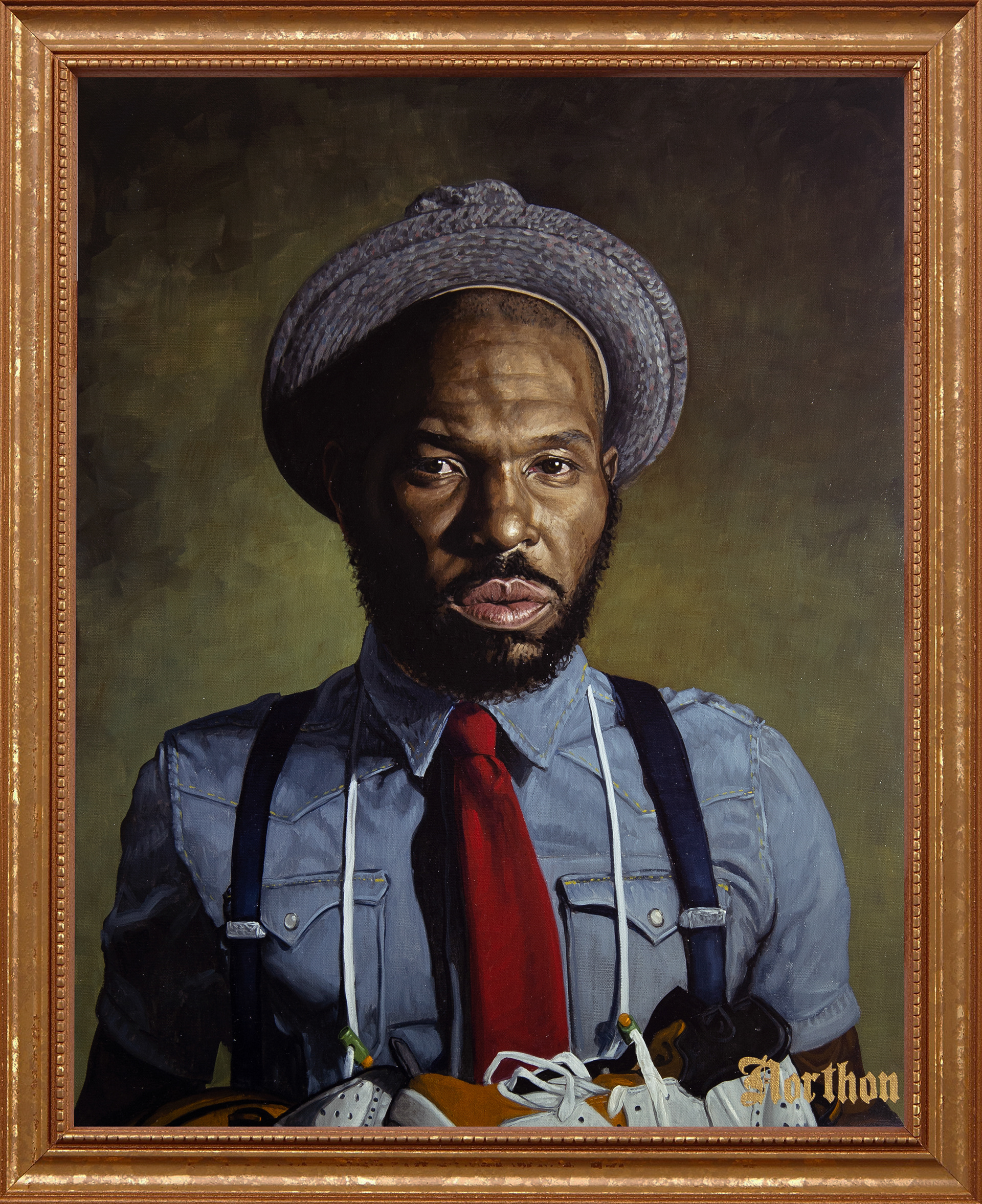 "Les Daly", Oil on canvas, 28"x22