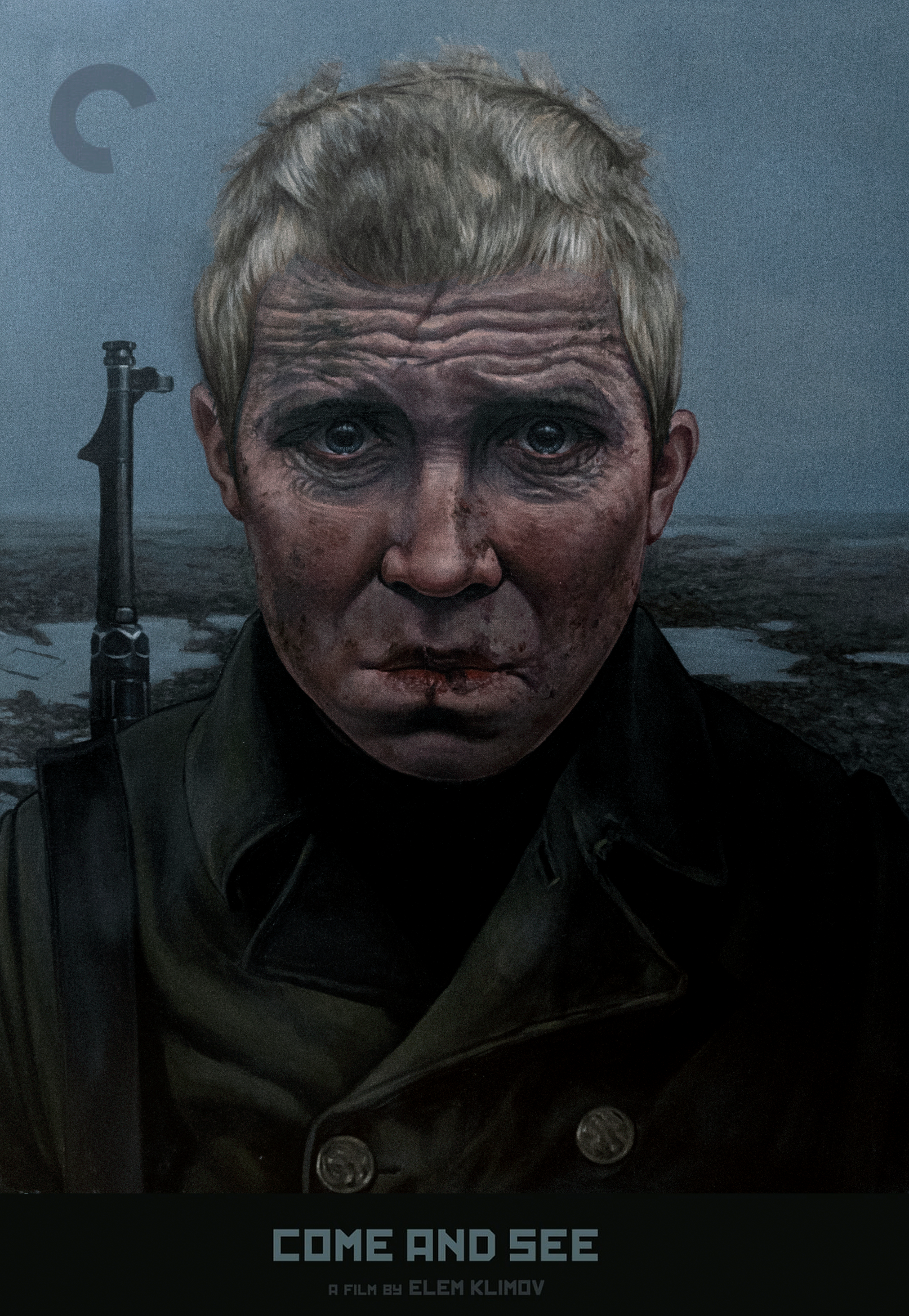 Portrait of Florya, 'Come and See', Janus Films, The Criterion Collection, Oil Painted Poster and DVD Cover Illustration, by artist Jaxon Northon