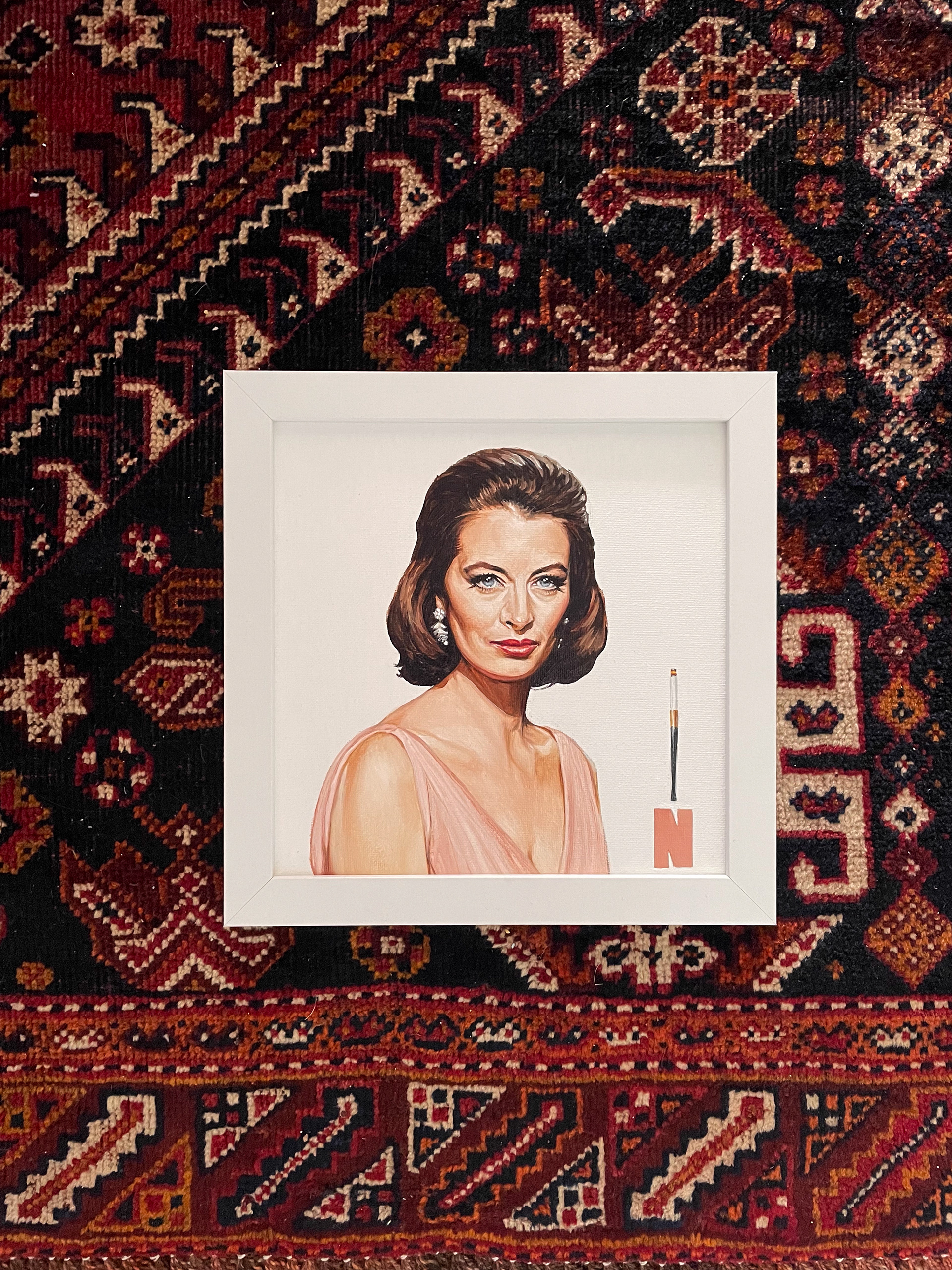 Capucine, oil on canvas, 8"x8"