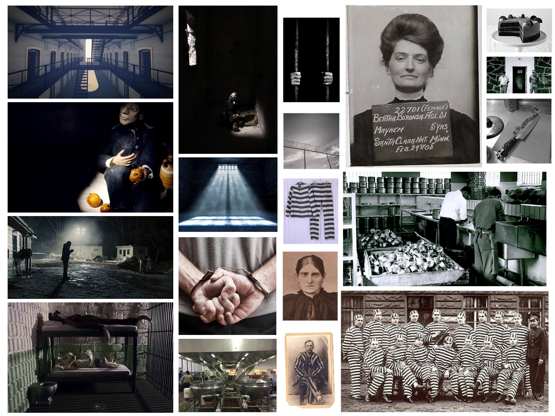 A mood board to capture the sense of atmosphere I wish to create