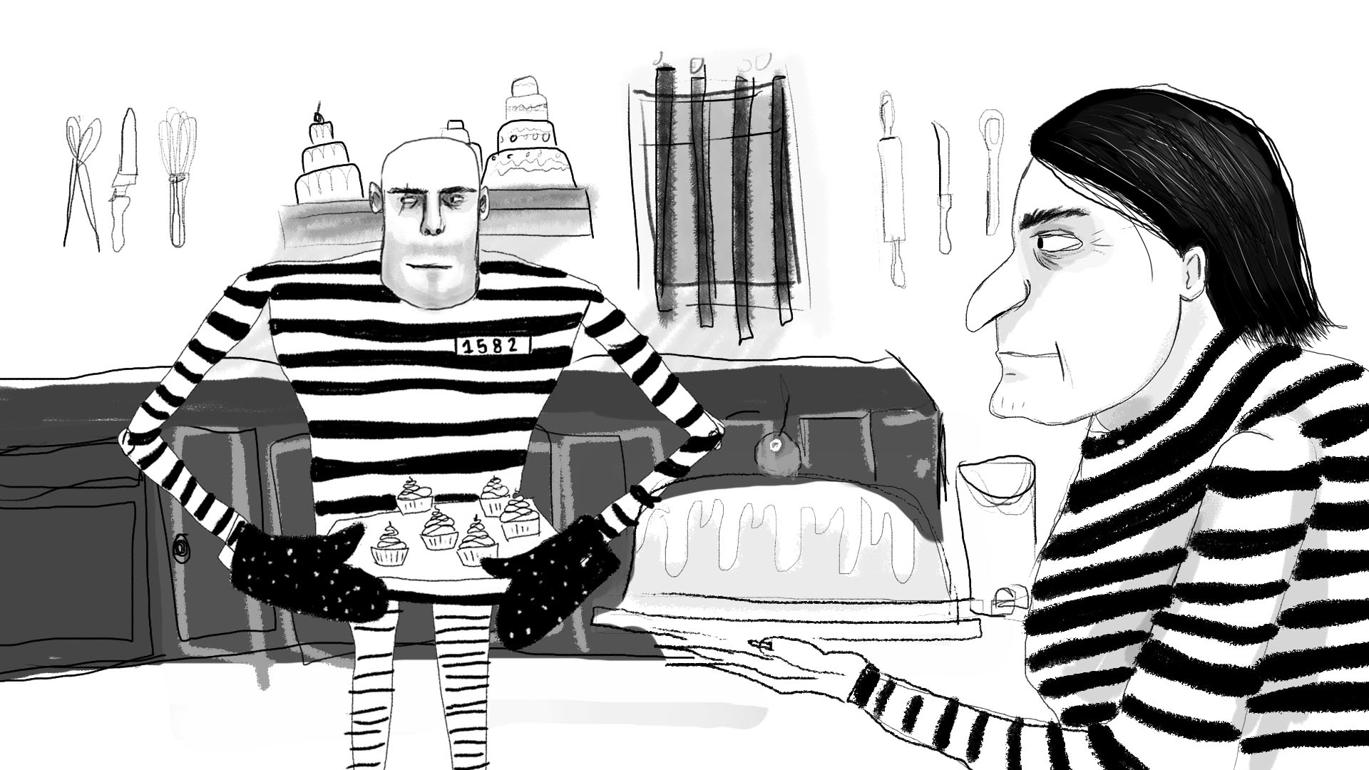 Concept art for the animation.