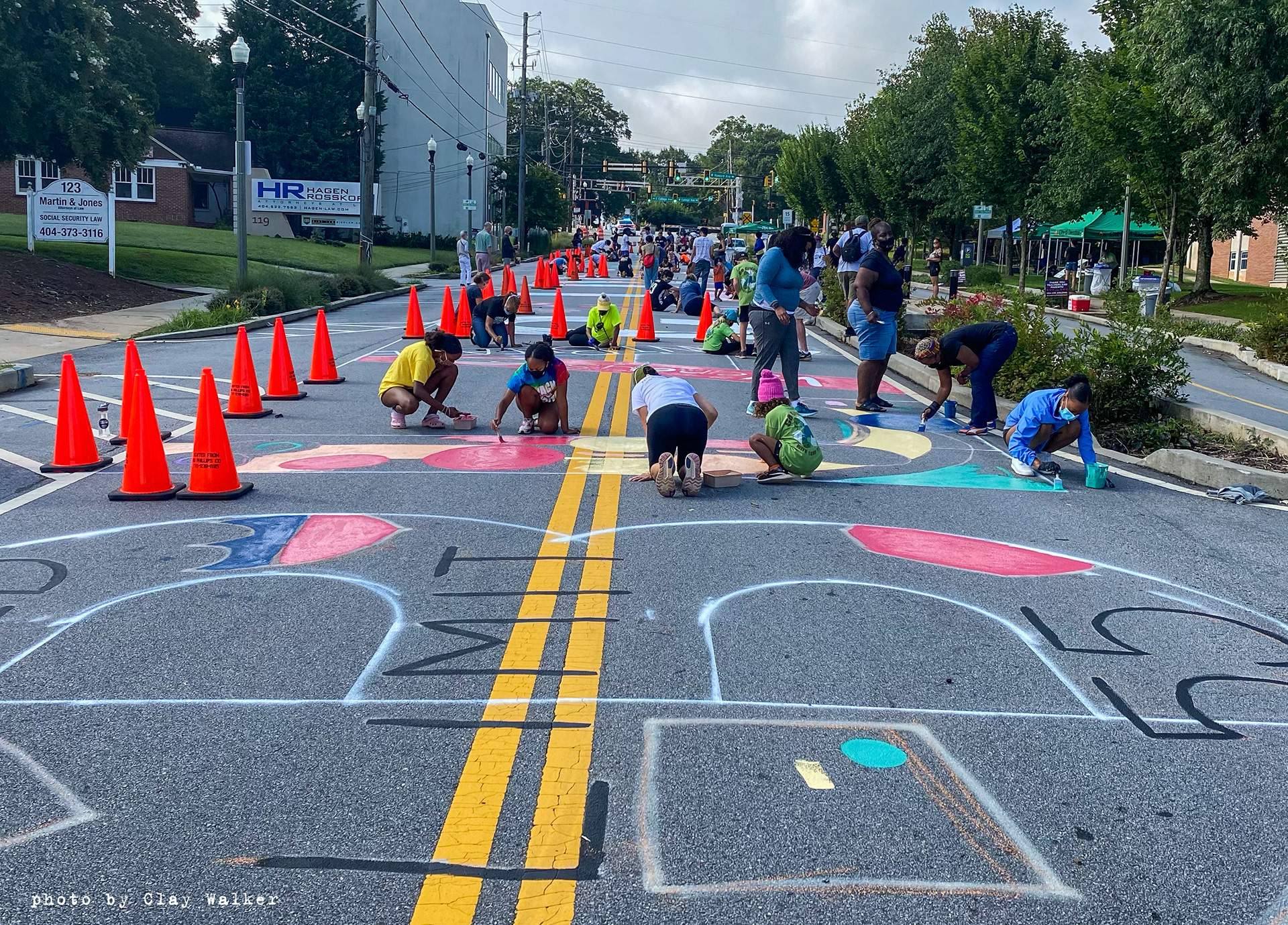 Black Lives Street Mural • Decatur, GA • Aug 22, 2020