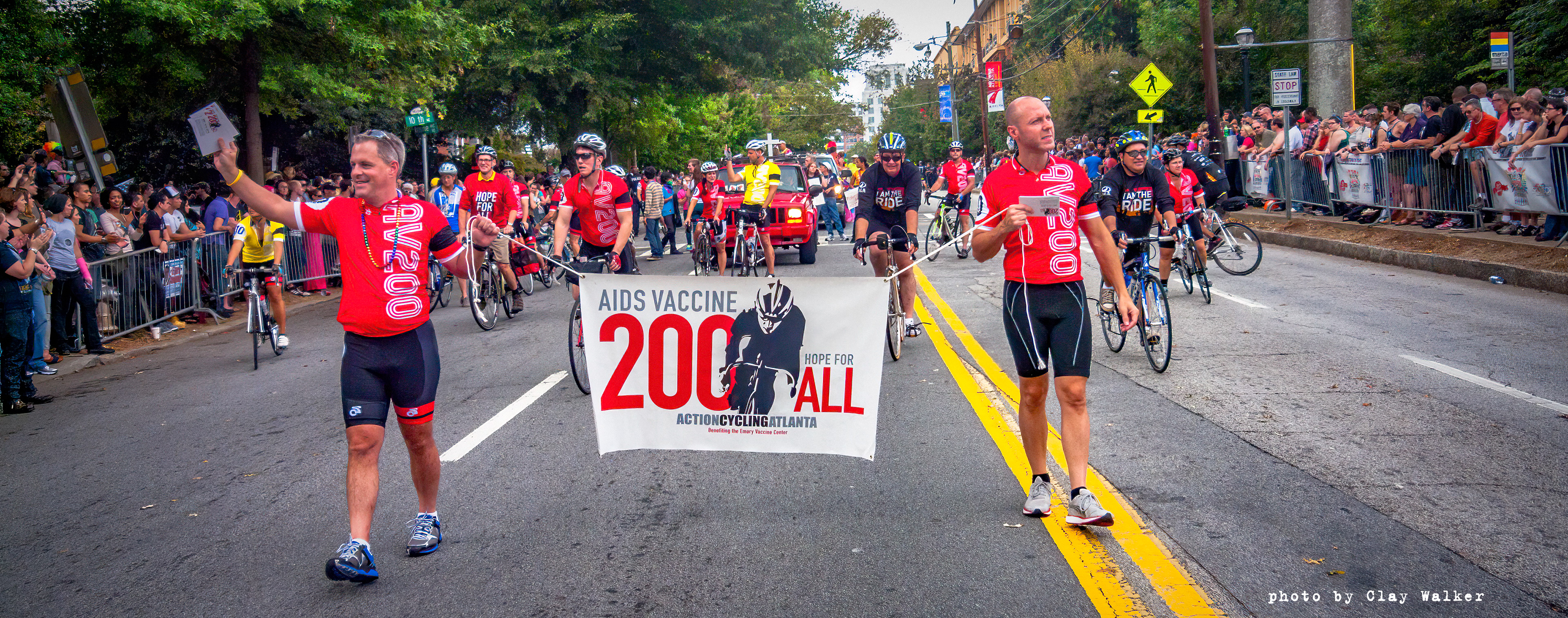 AIDS VACCINE 200 riders in the Pride Parade • Atlanta