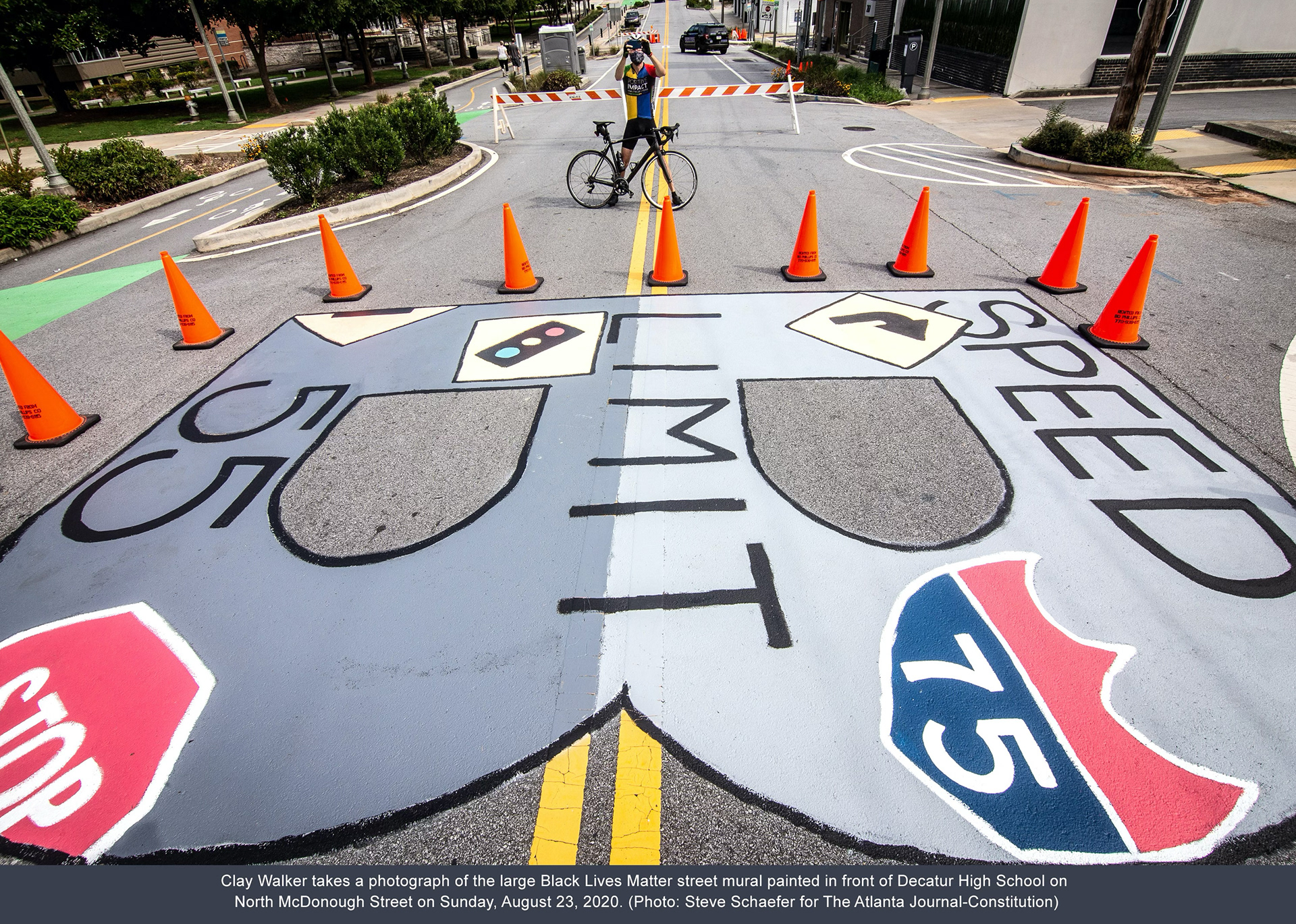 Black Lives Street Mural • Decatur, GA • Aug 22, 2020
