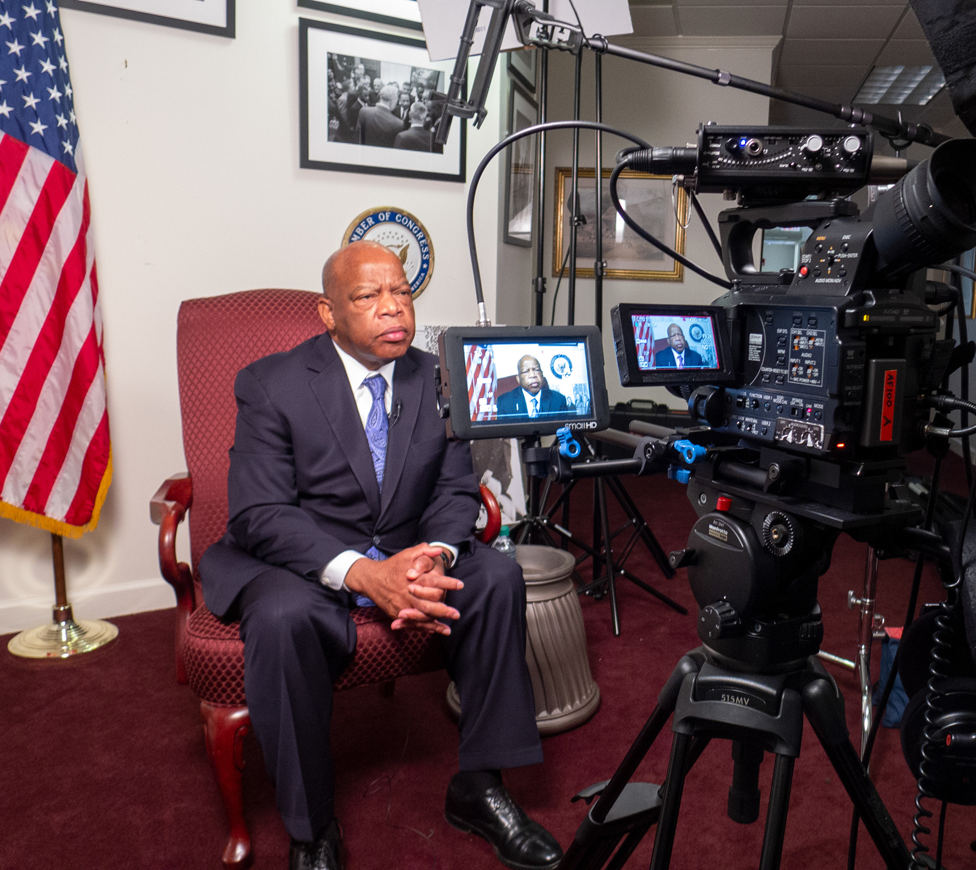 interviewing Congressman John Lewis
