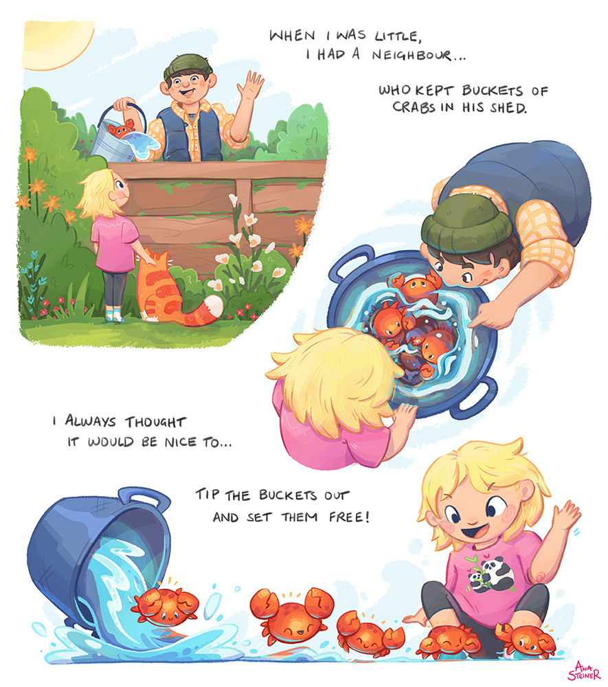 2025 - Crabs, inspired by a childhood memory (Personal project)