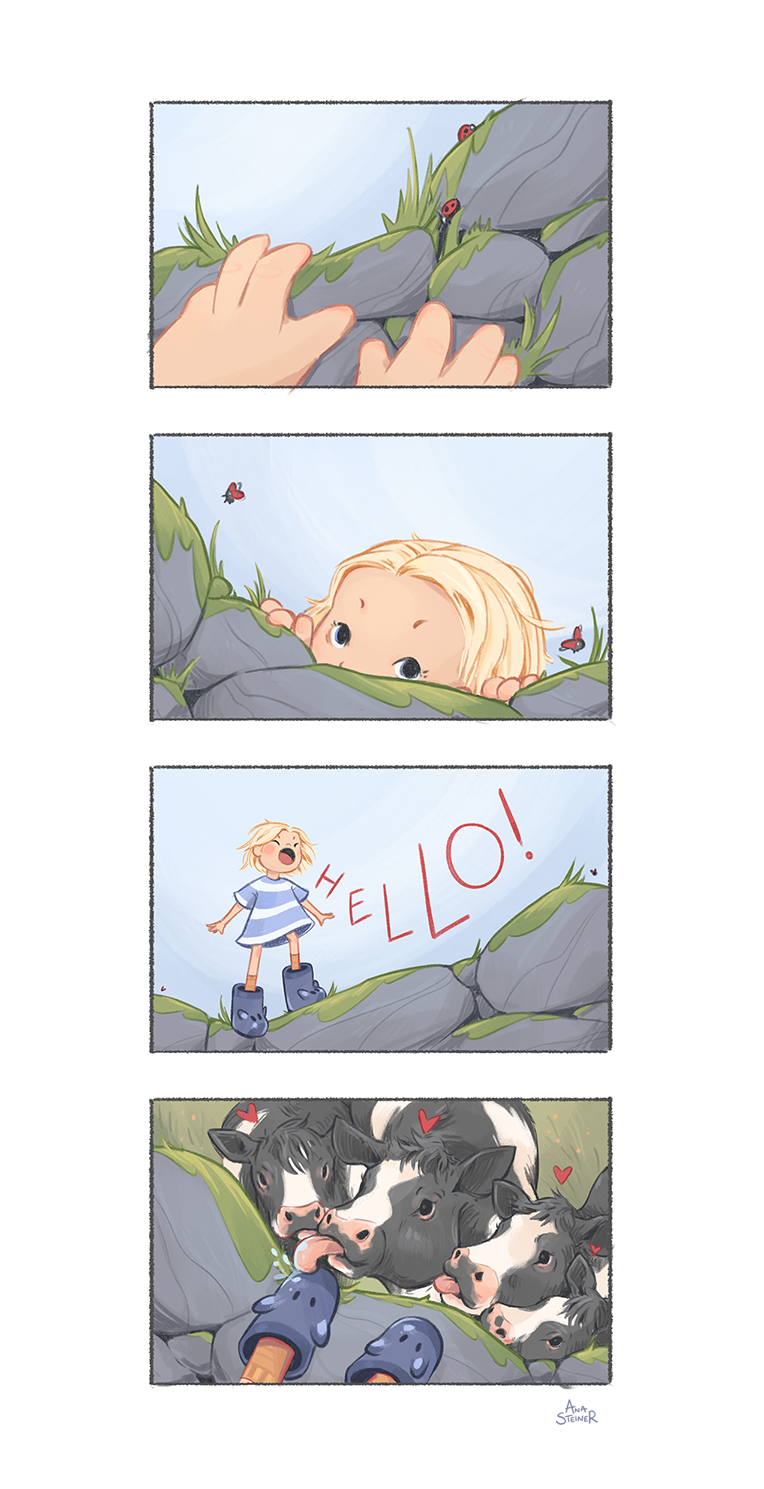 2026 - Cows, inspired by a childhood memory (Personal project)