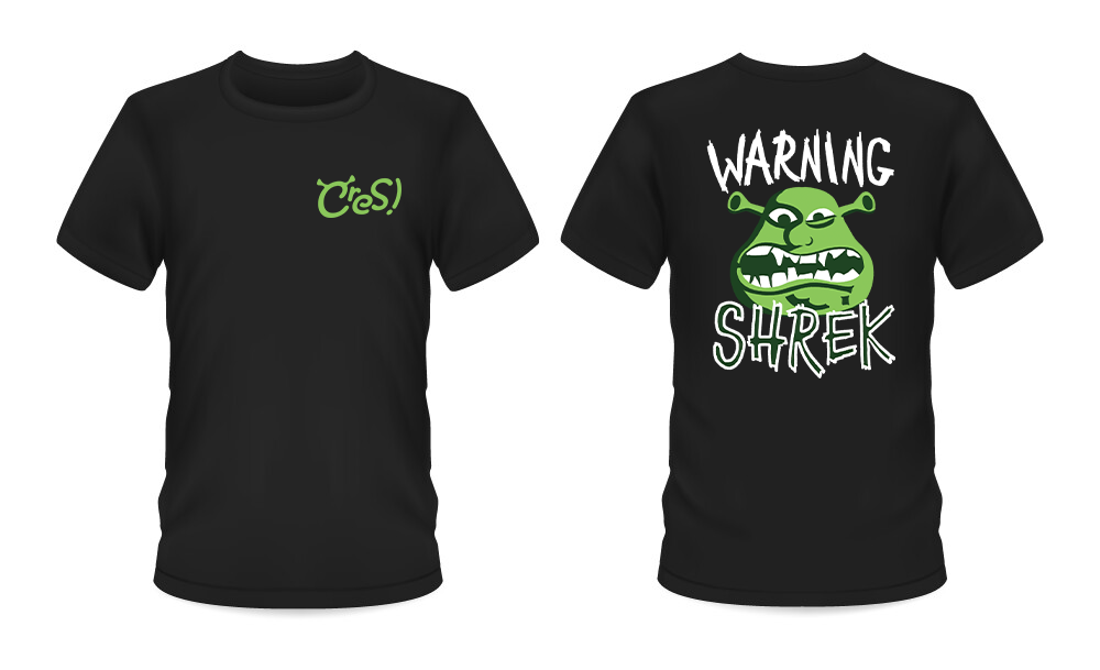 Design for a "Shrek: The Musical" T-shirt