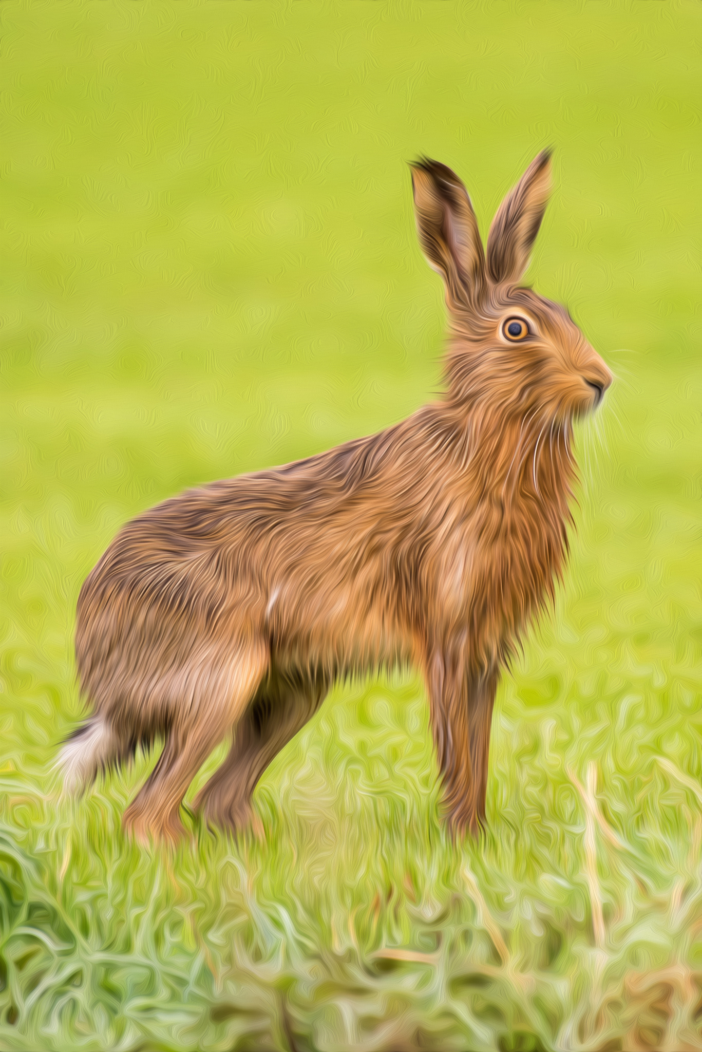 Standing hare