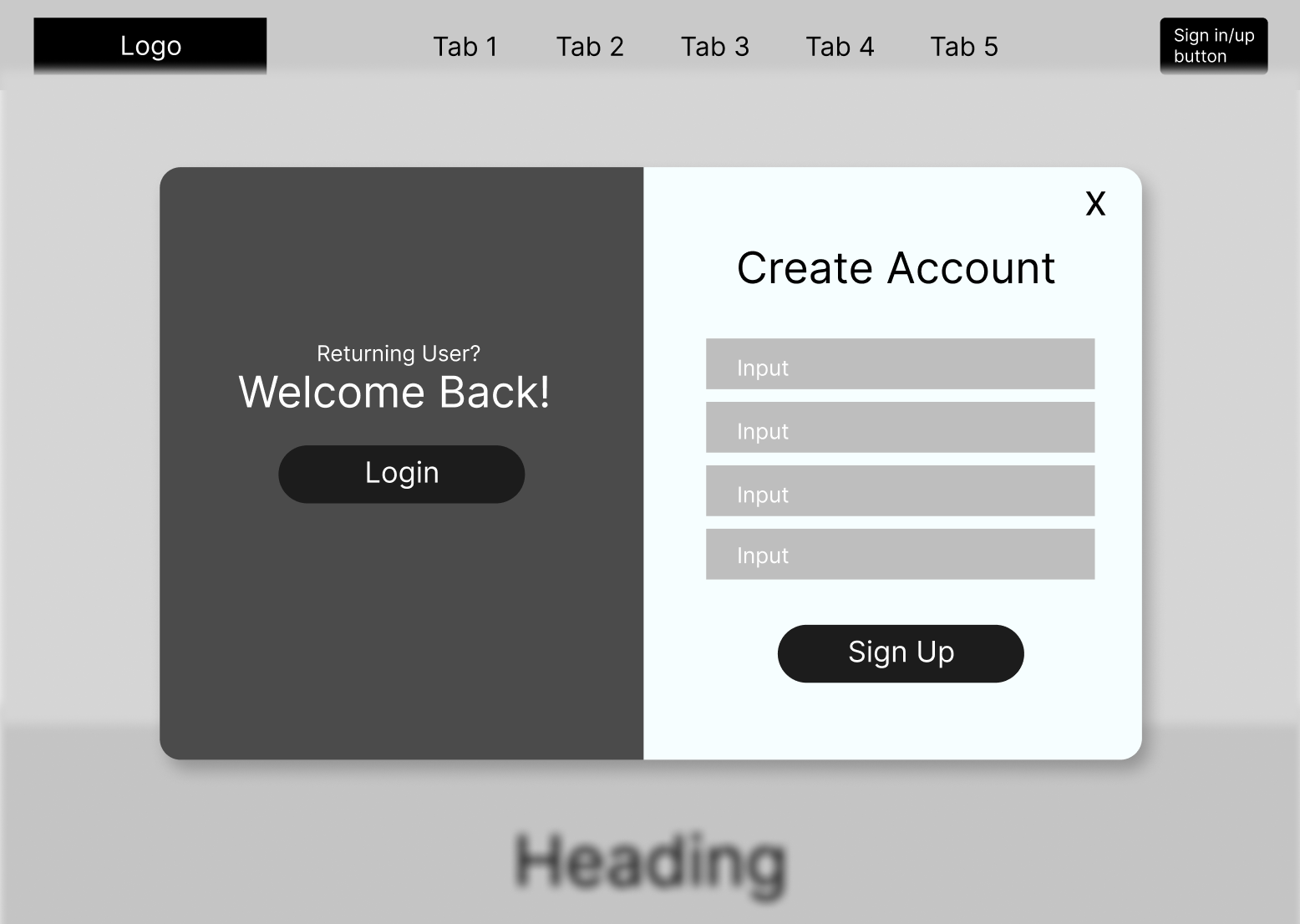 Low-Fidelity Account Creation