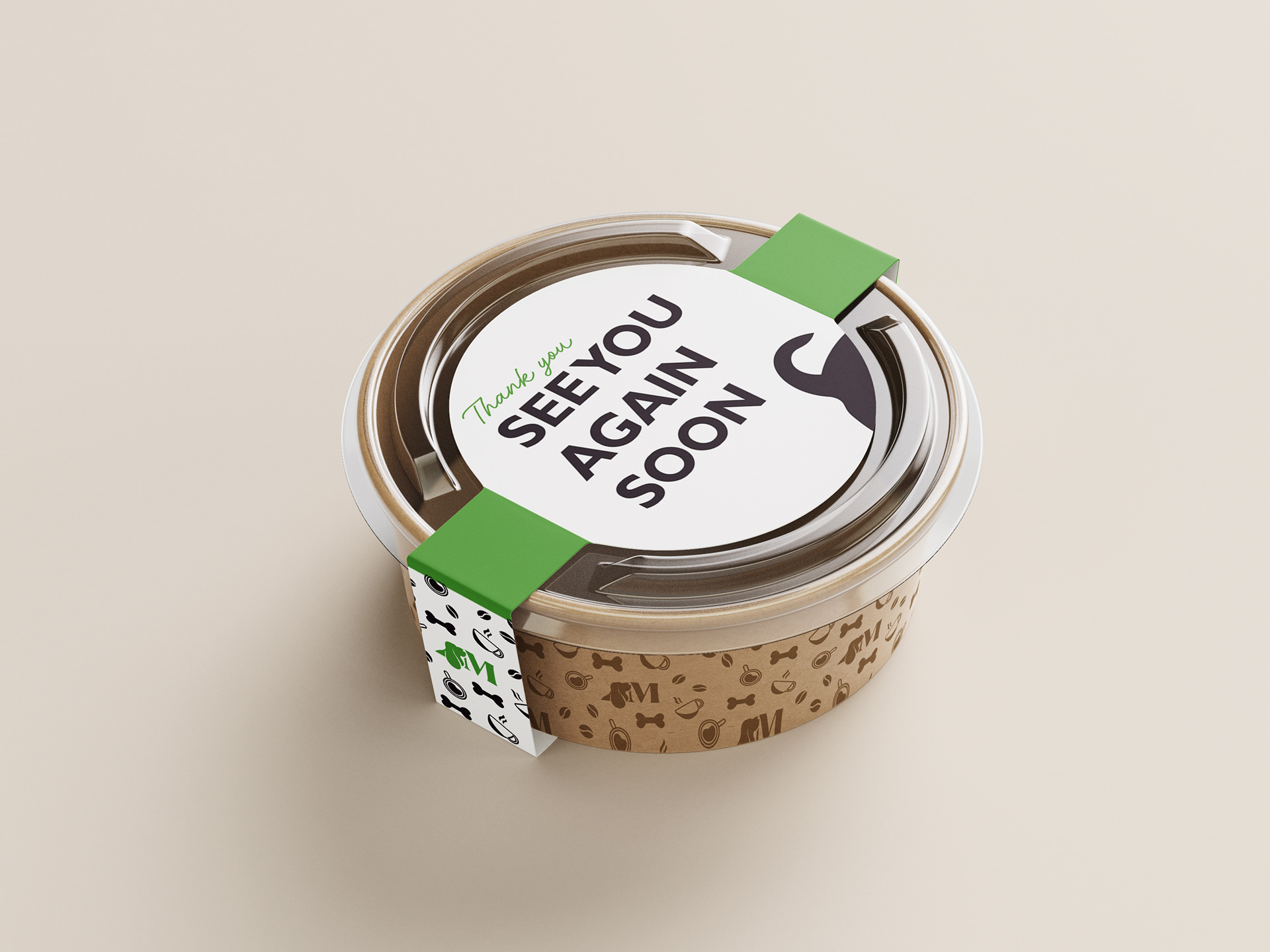 Mellow Mutt to-go container