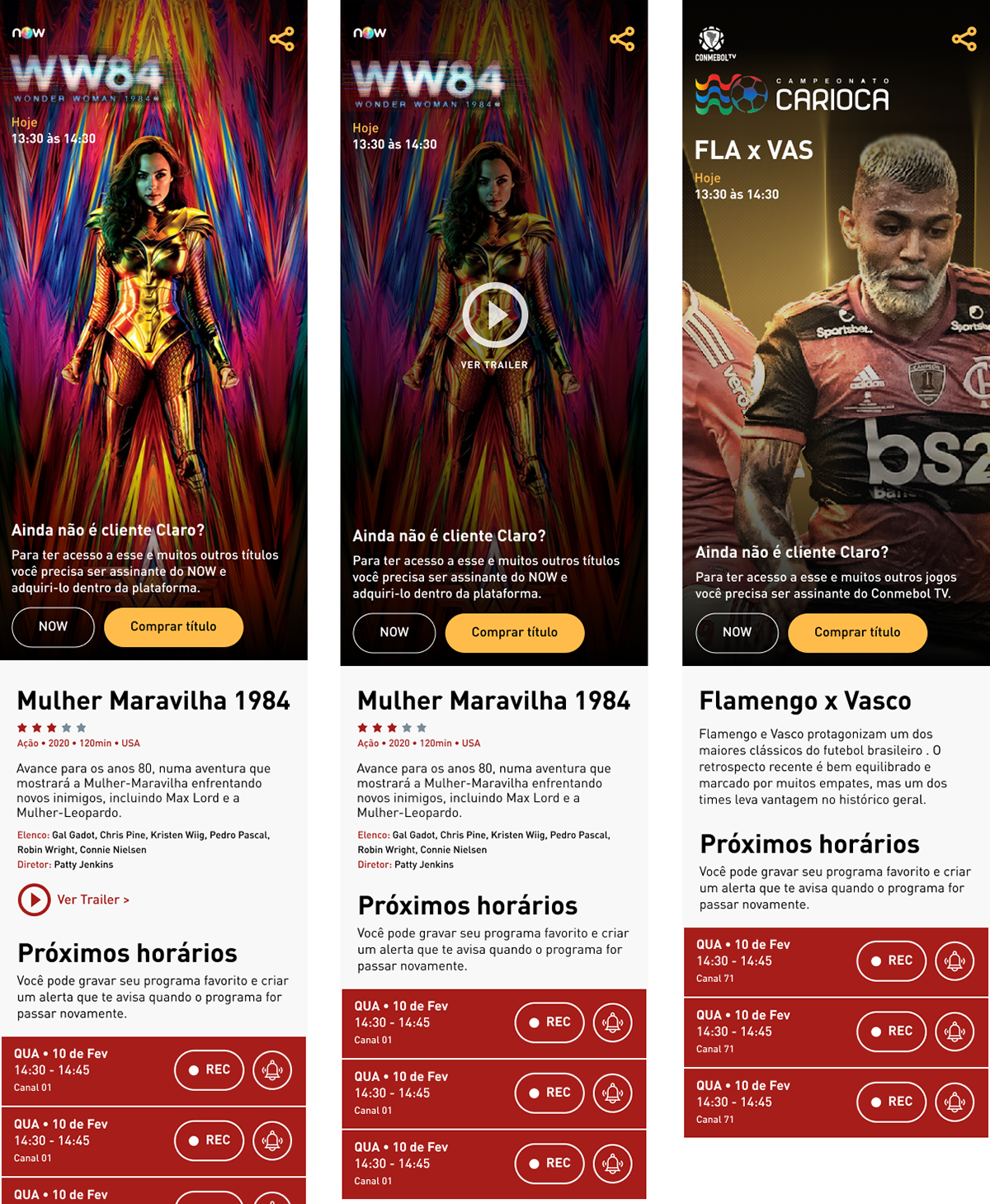 TV Show Page - HiFi Prototypes Options