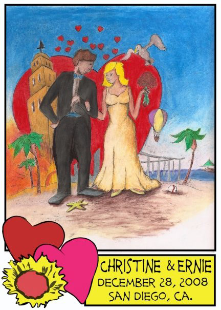 Baseball Card for Our Wedding Day