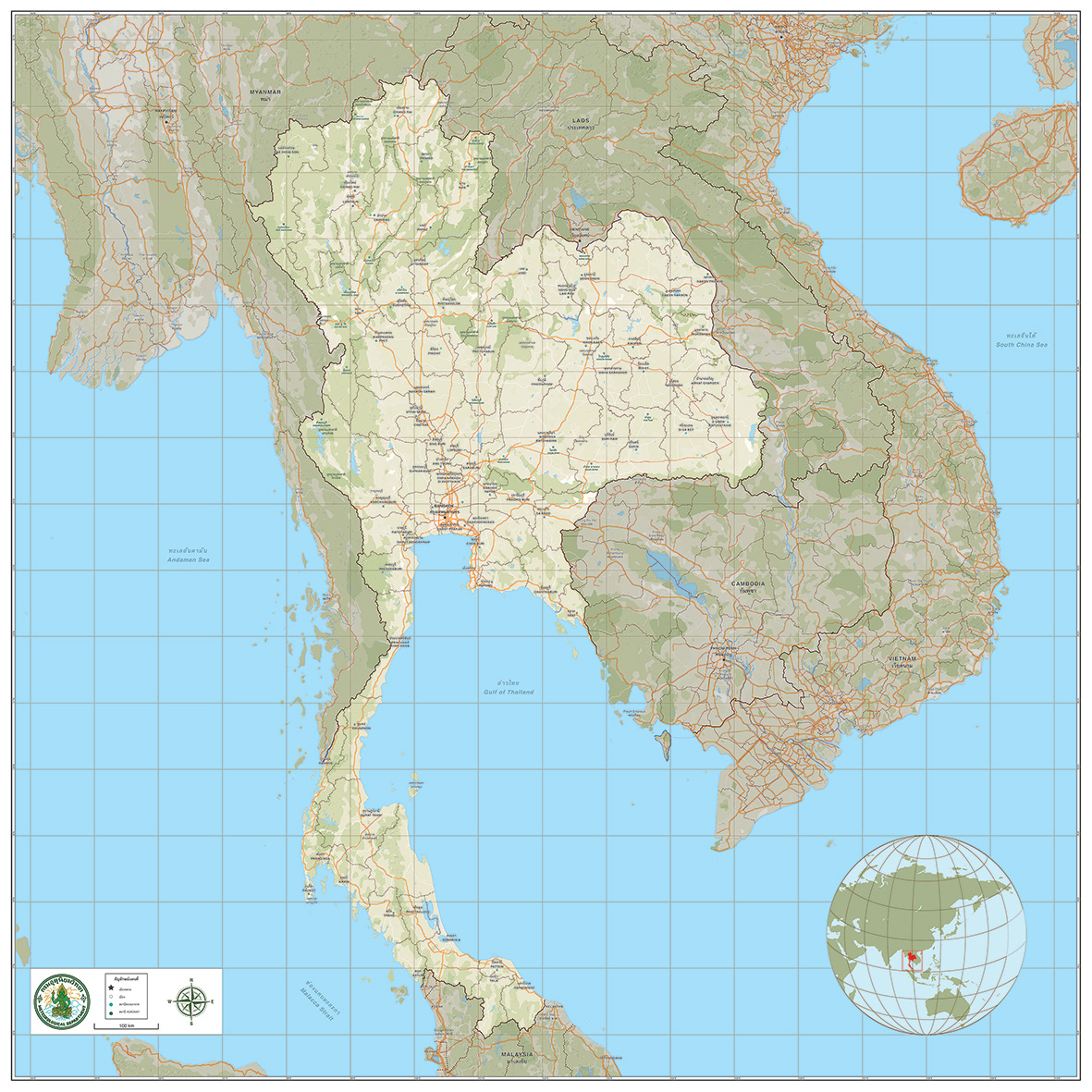 Thailand Map