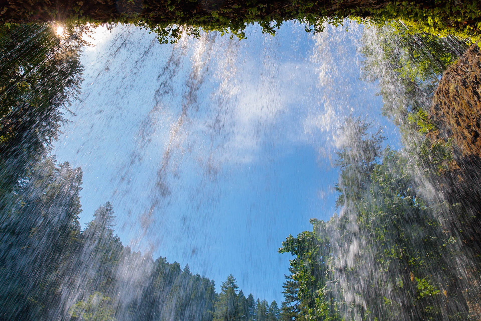 Behind Lower South Falls, Silver Falls State Park, Oregon