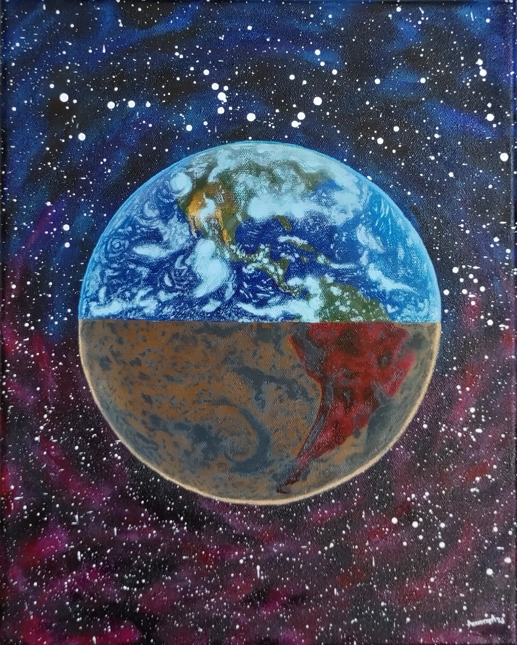 Our Decision / 2024 / acrylics on canvas