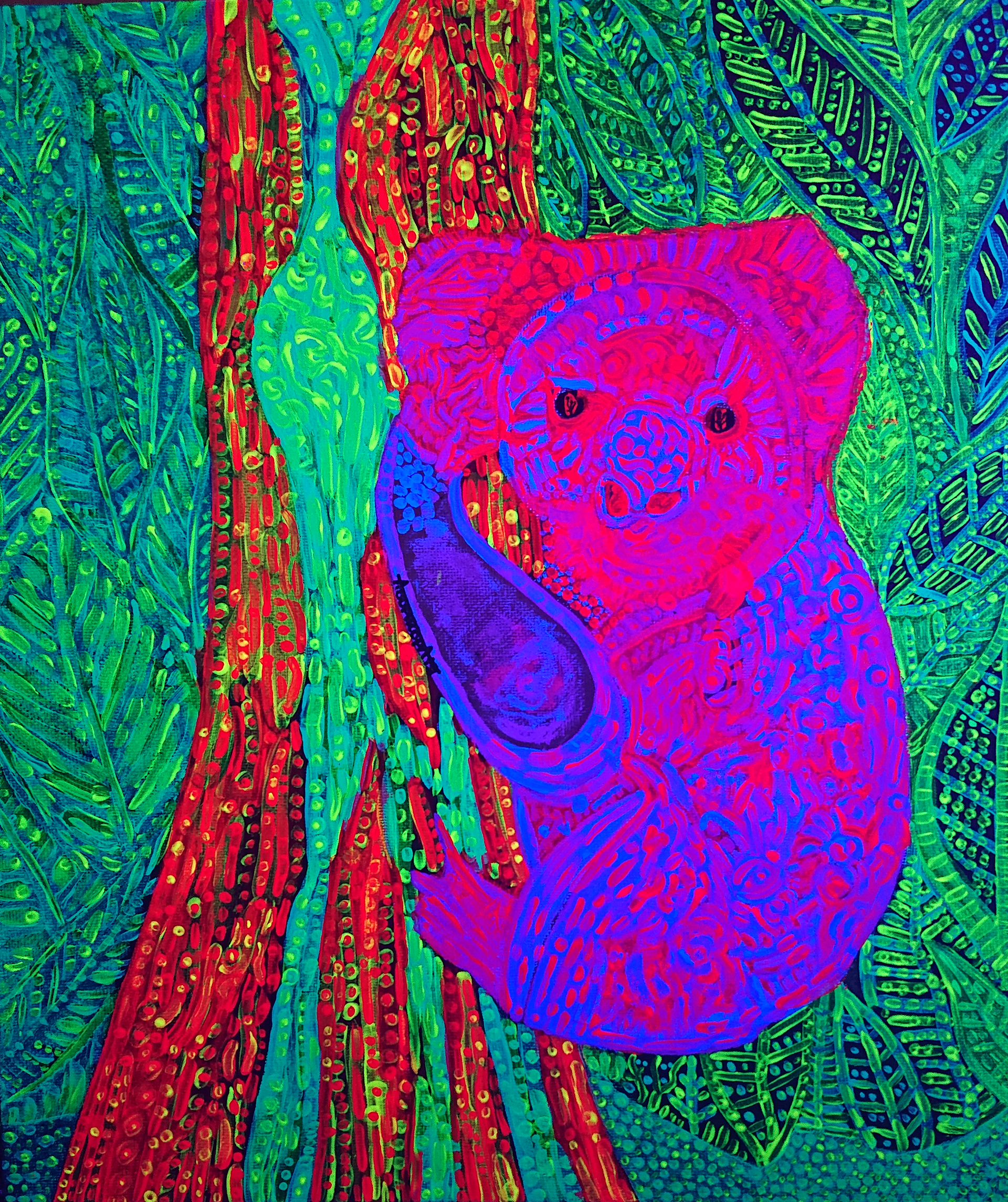 Eternal Love / 2019 / uv-acrylics on canvasboard