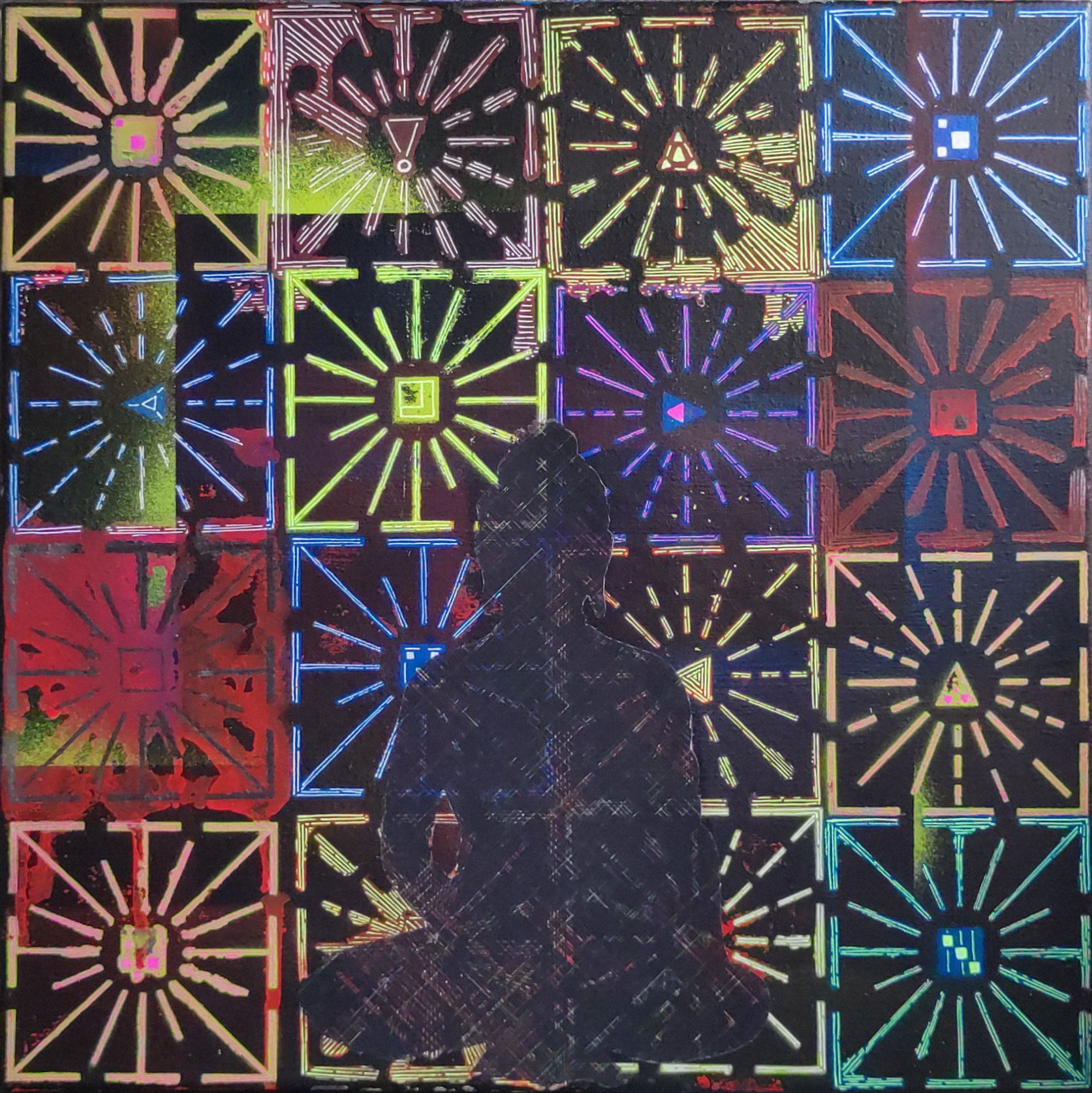 In the RGB world / 2024 / acrylics on canvas