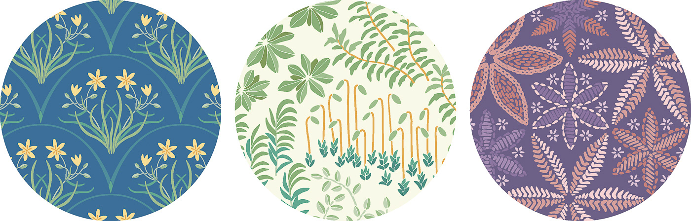 Pattern samples from complex design category. Click to see all the patterns in this category.
