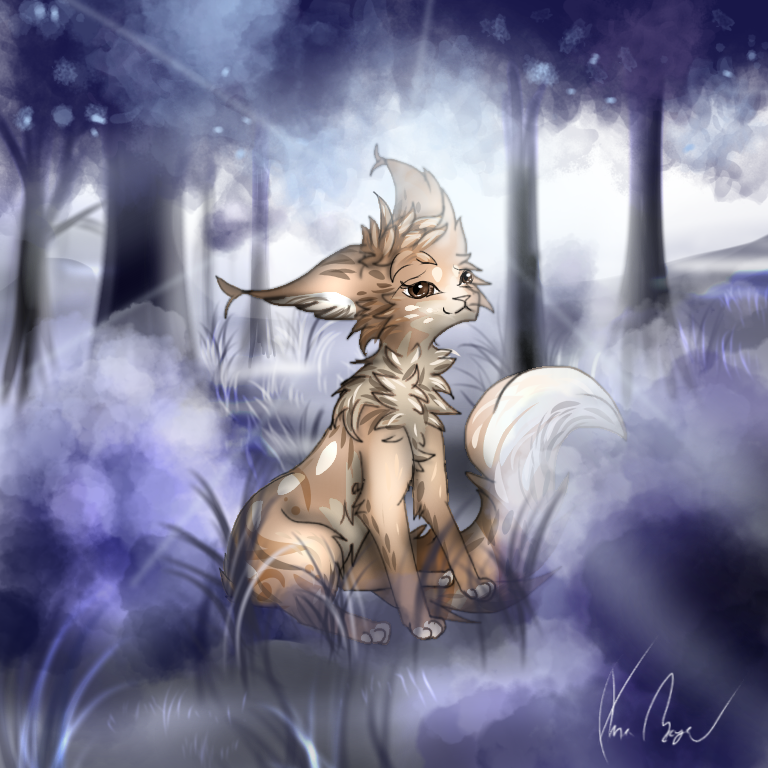 Cat, Watercolor Background