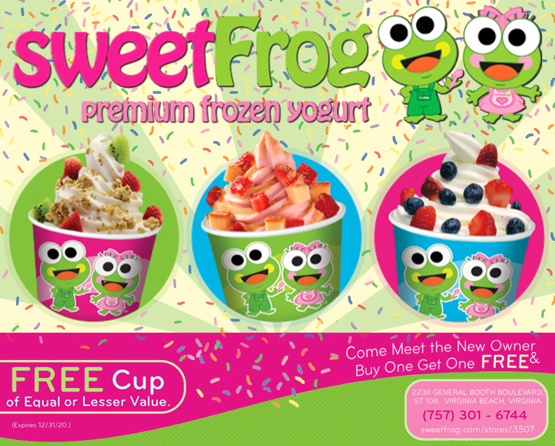 Sweet Frog Mailer Ad
