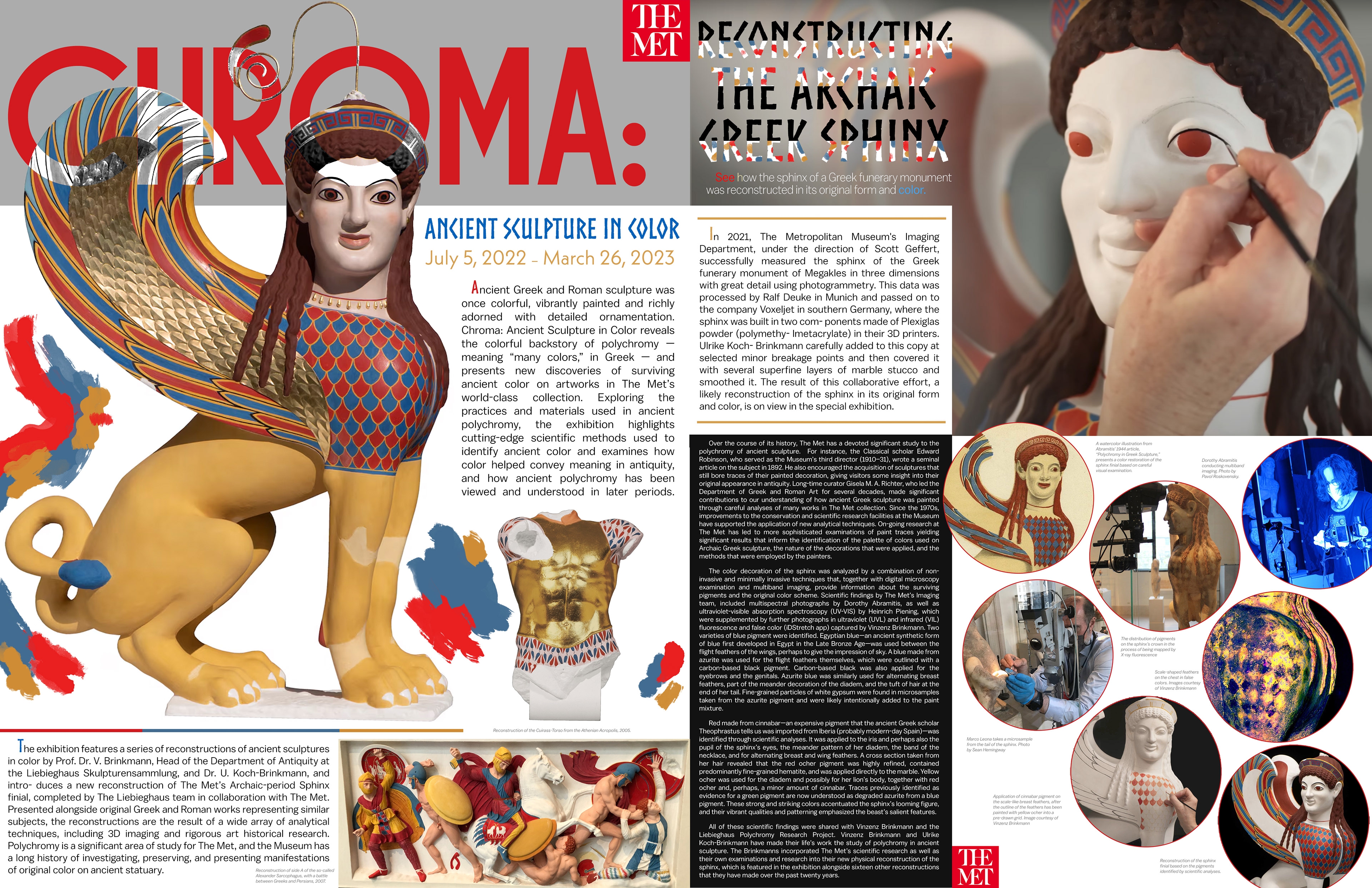 CHROMA Exhibition Infographic Pamphlet Front + Back Cover