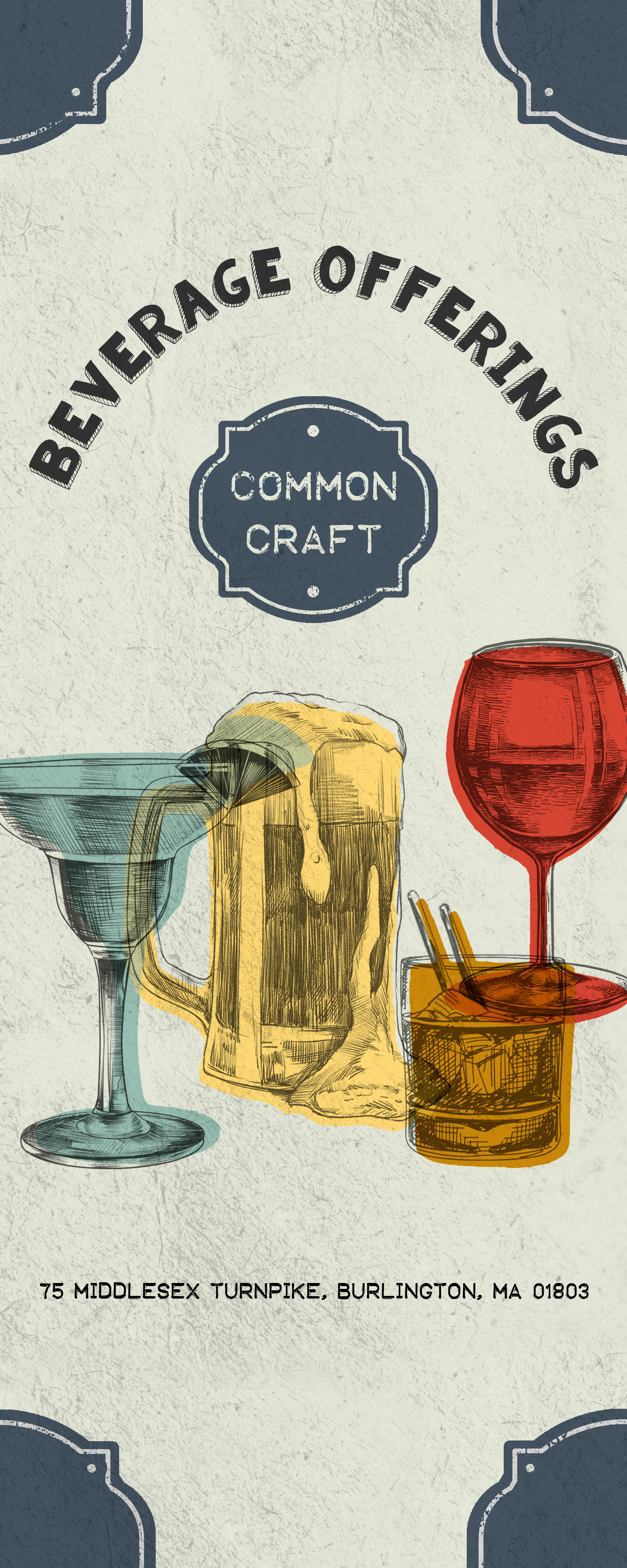 Common Craft Beverage Menu Cover Redesign