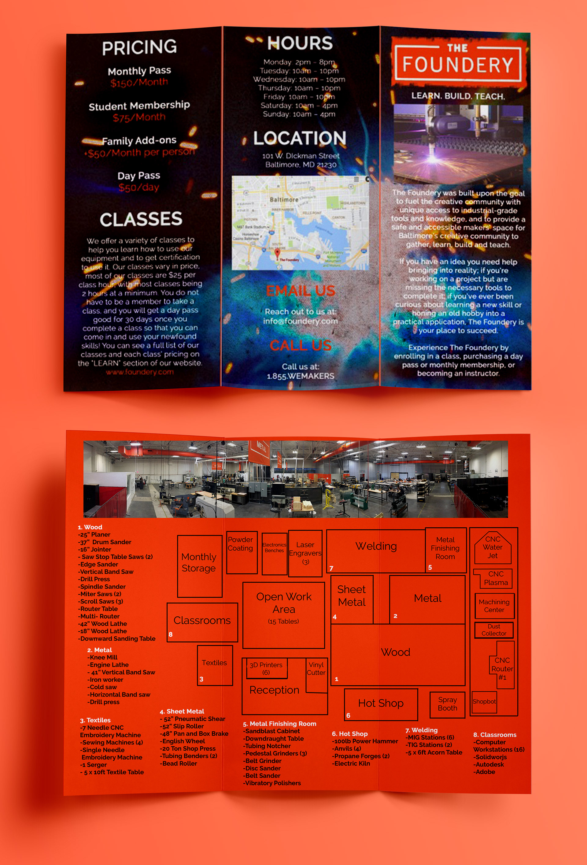 The Foundery Brochure & Map Design