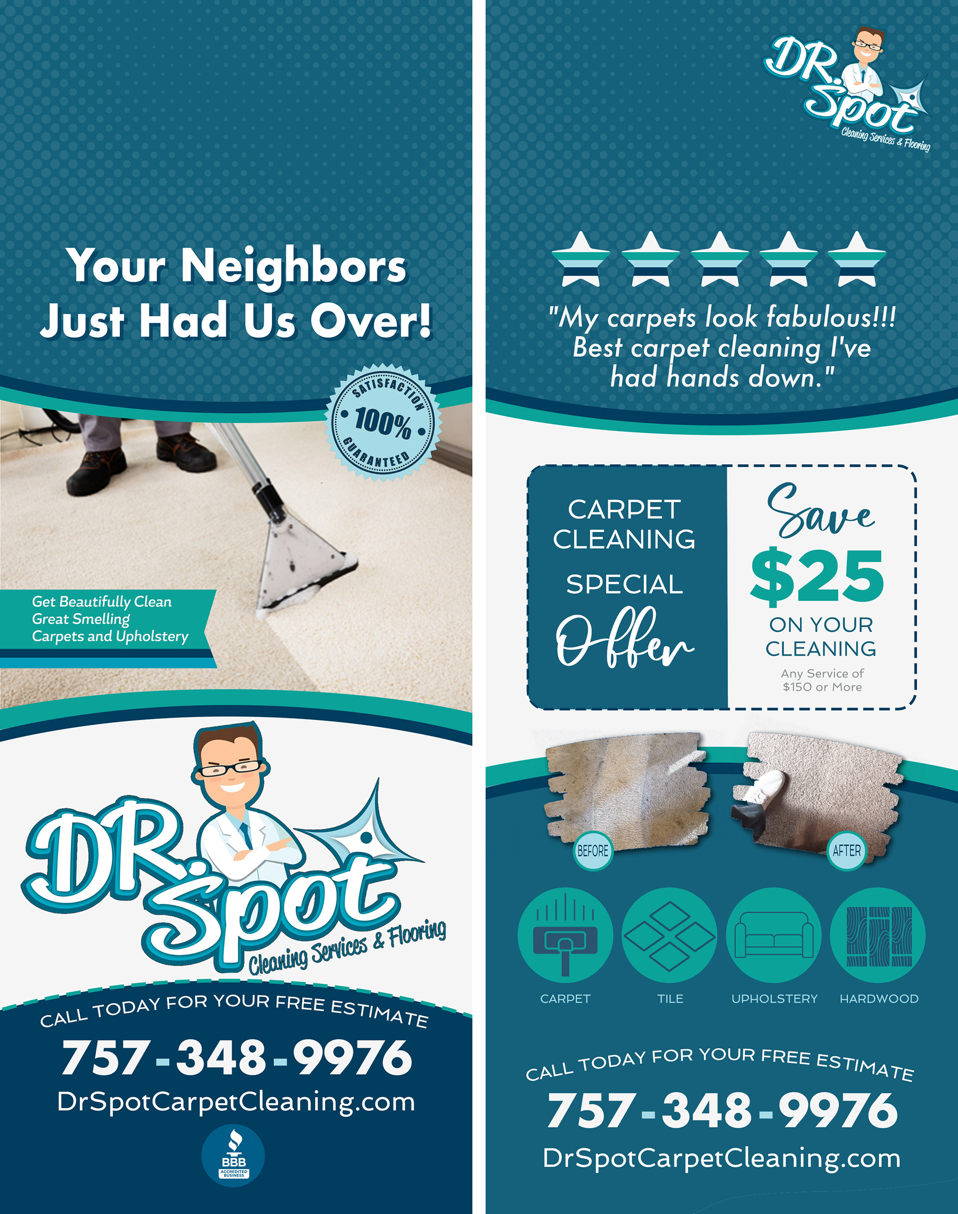 Dr. Spot 2-sided Doorhanger Mailer