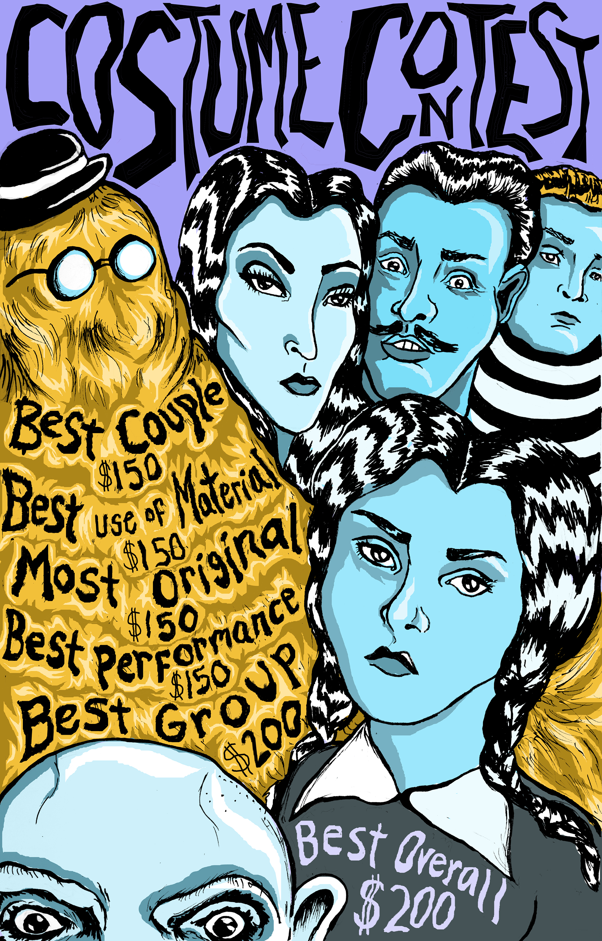 Costume Contest Poster For MICA's annual halloween Party